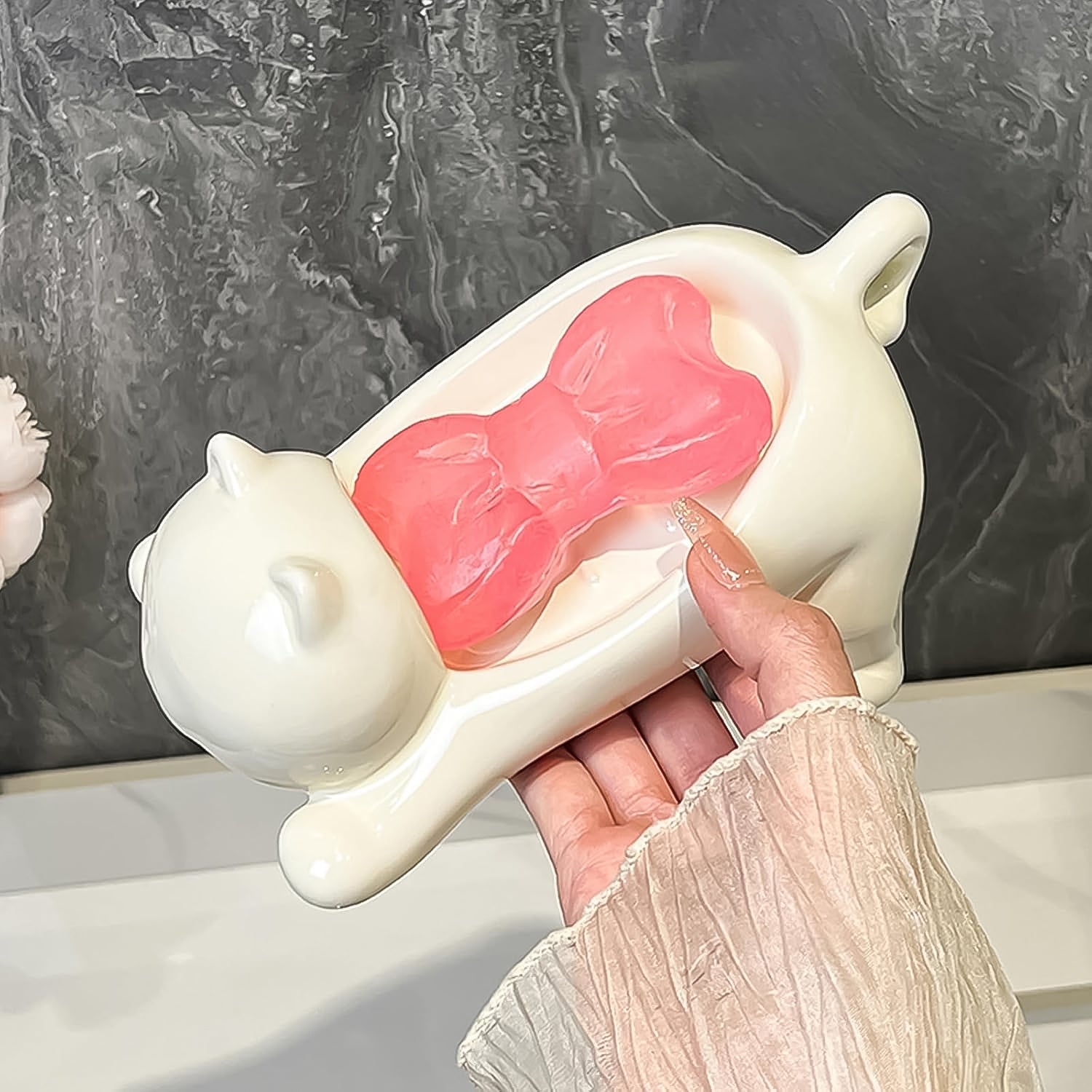 Cartoon Animal Shape Soap Dish Holder (1  Pc)