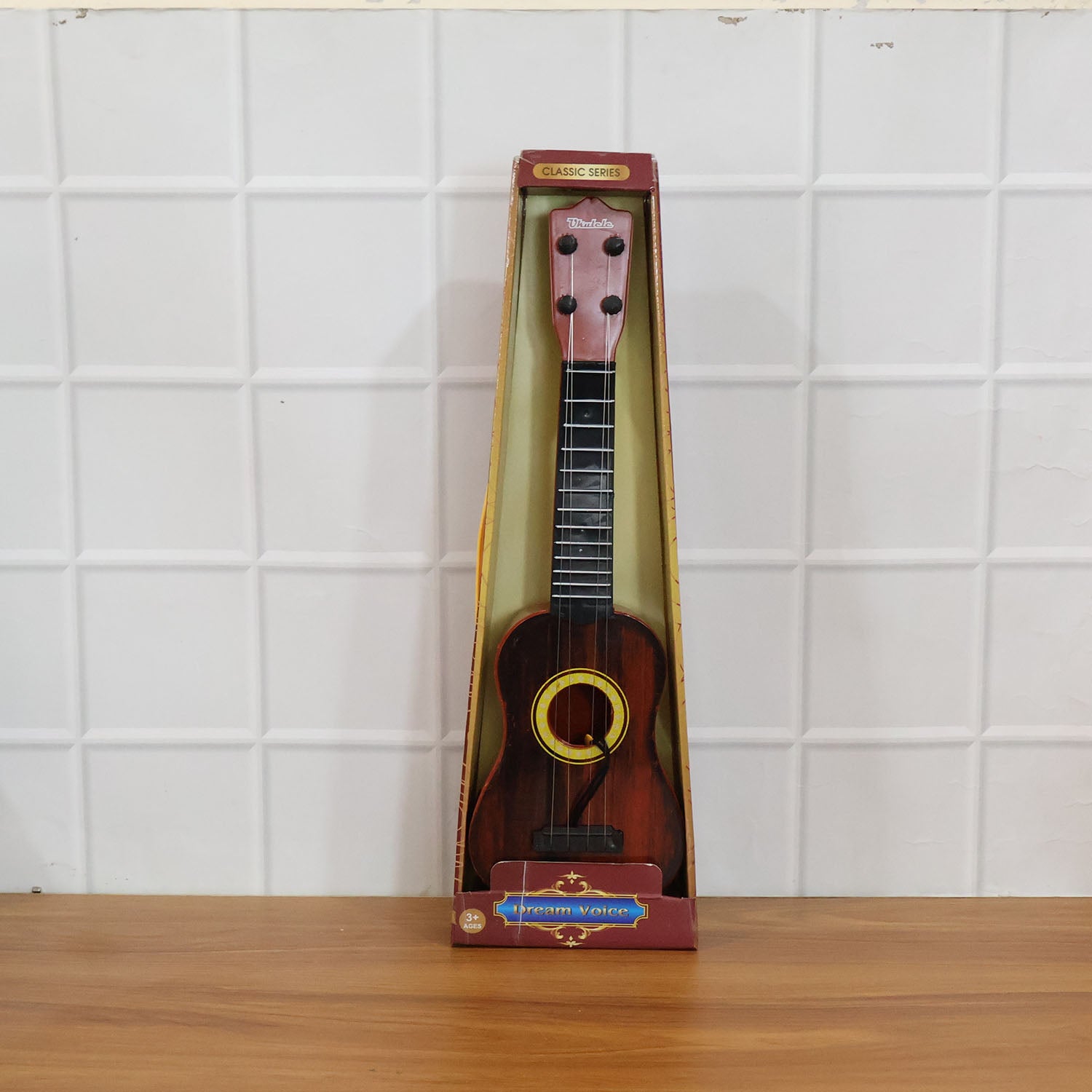 Classic Wooden Ukulele Guitar For Kids  Beginners (1 Pc)