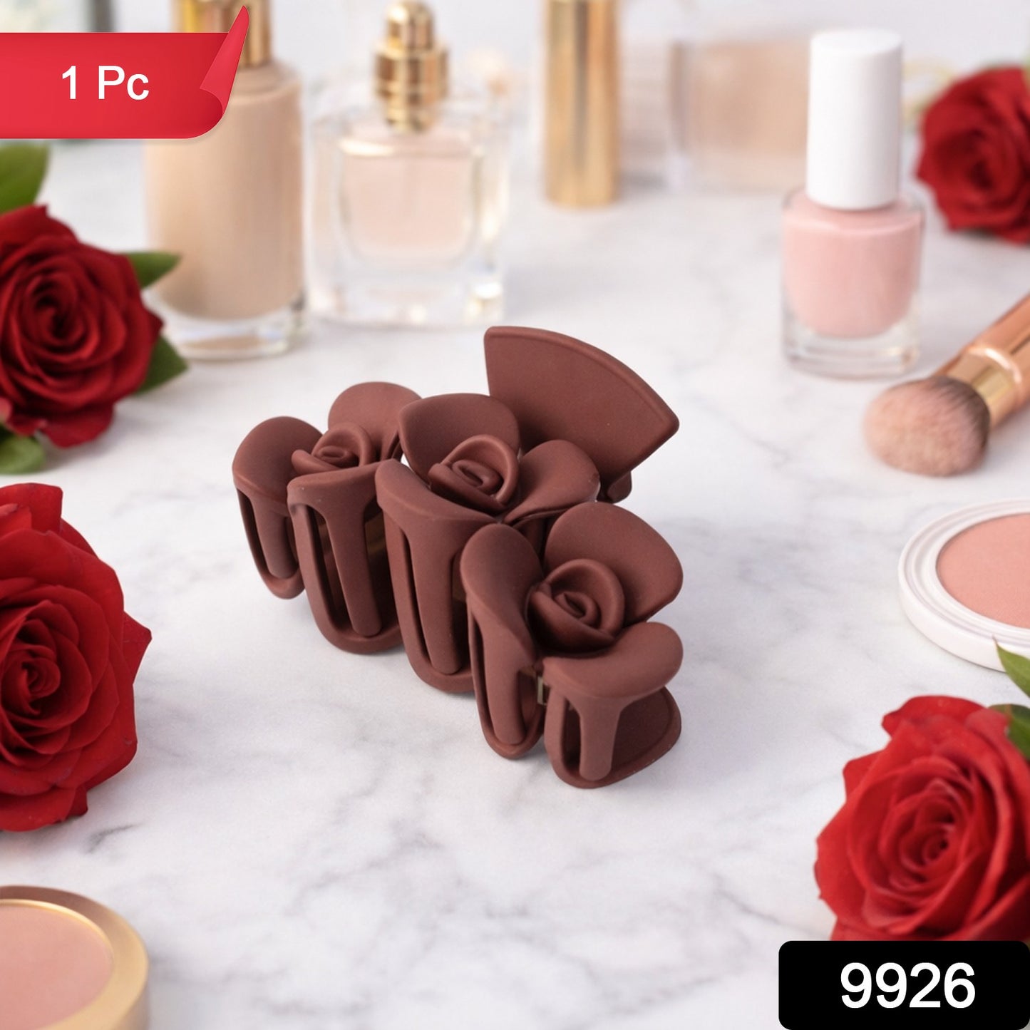 Elegant Rose-shaped Hair Claw Clip For Women  Girls (1 Pc)