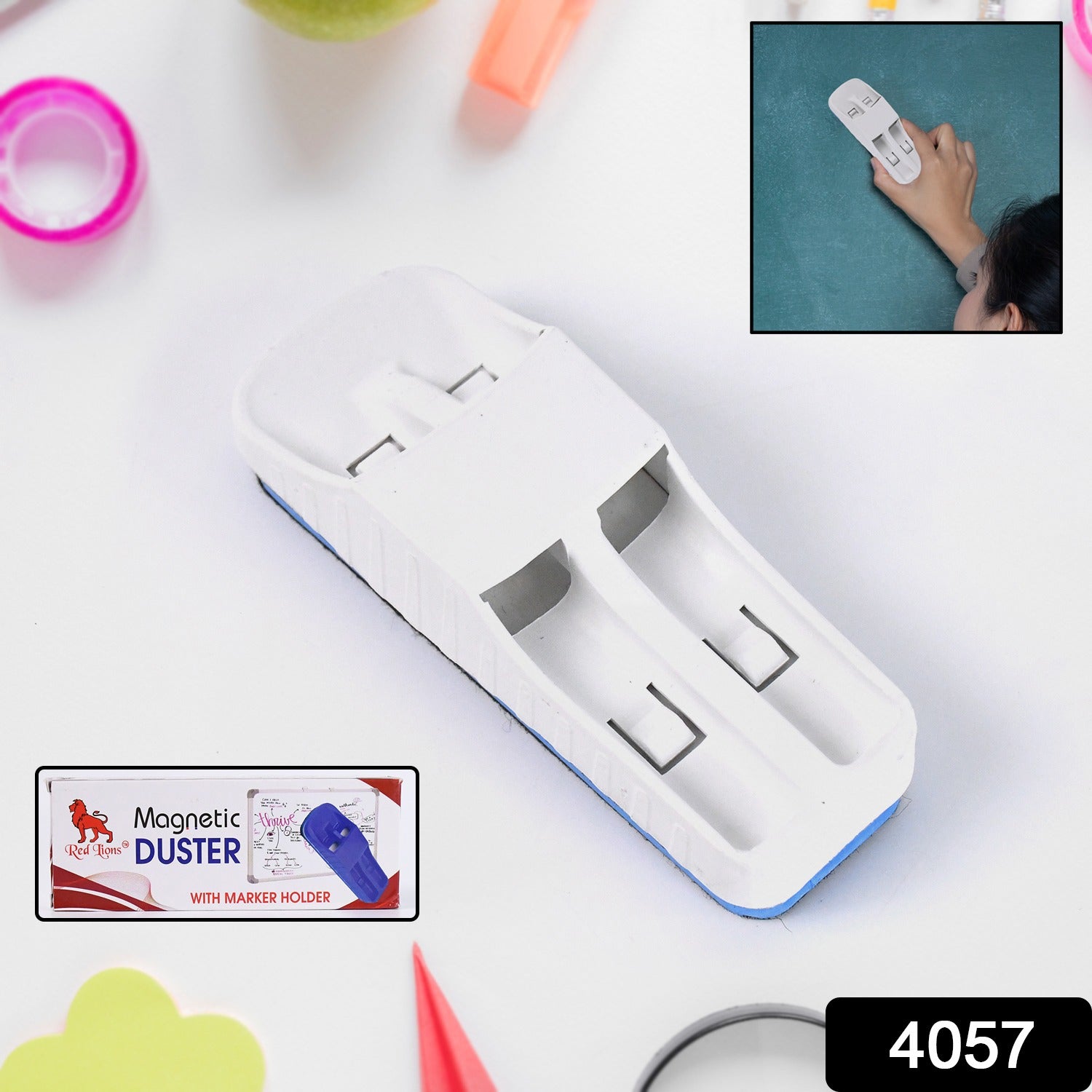 4839 Duster Ruler And Marker Used While Studying By Teachers And Students In Schools And Colleges Etc.