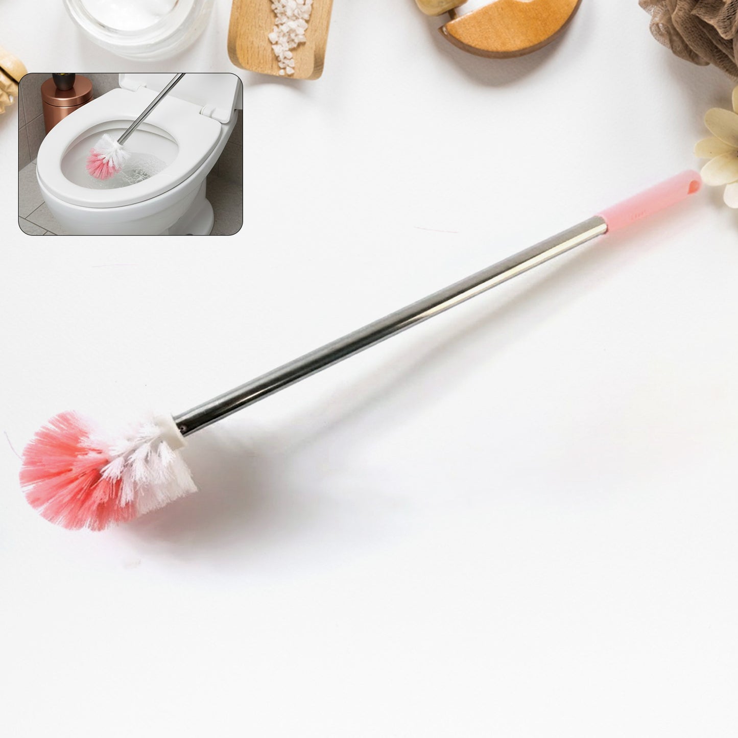 Long Handle Toilet Cleaning Brush (1 Pc)