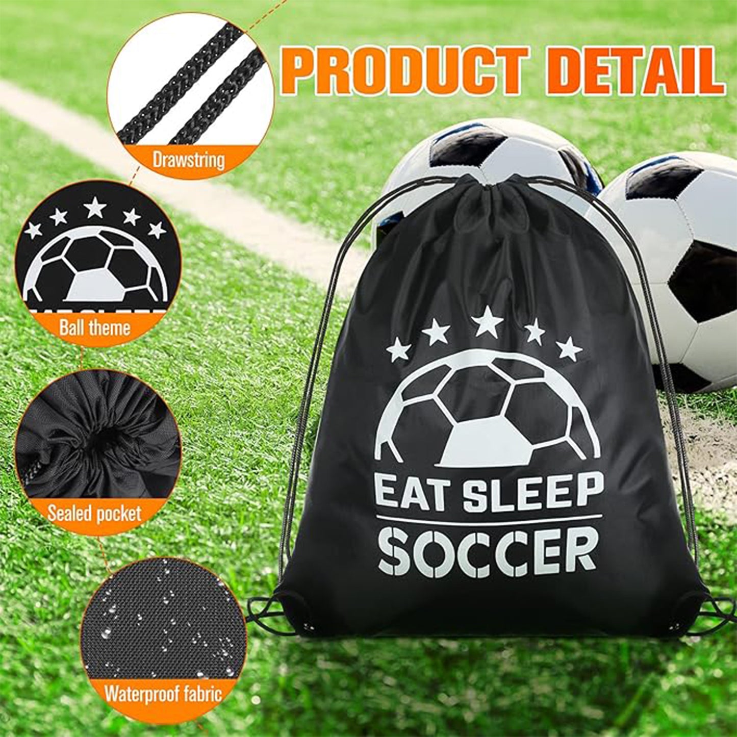 7603 Sport Bag Drawstring Backpack Sports Water Resistant String Bag Sport Gym Sack Pack For Women Men Large