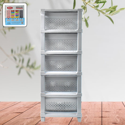 4784 Multi-purpose Anti-slip 5 Layer Modular Drawer Storage System