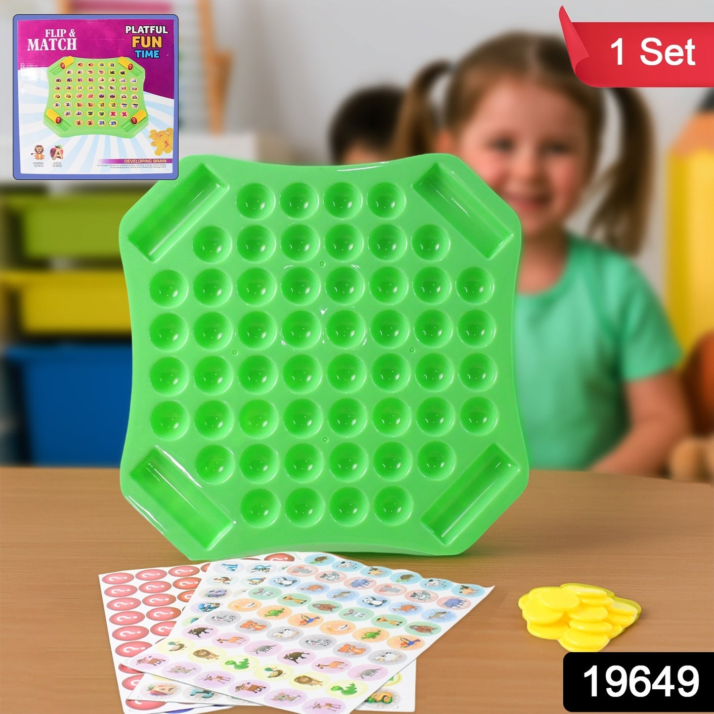 Flip  Match Educational Puzzle Game Toy (1 Set)