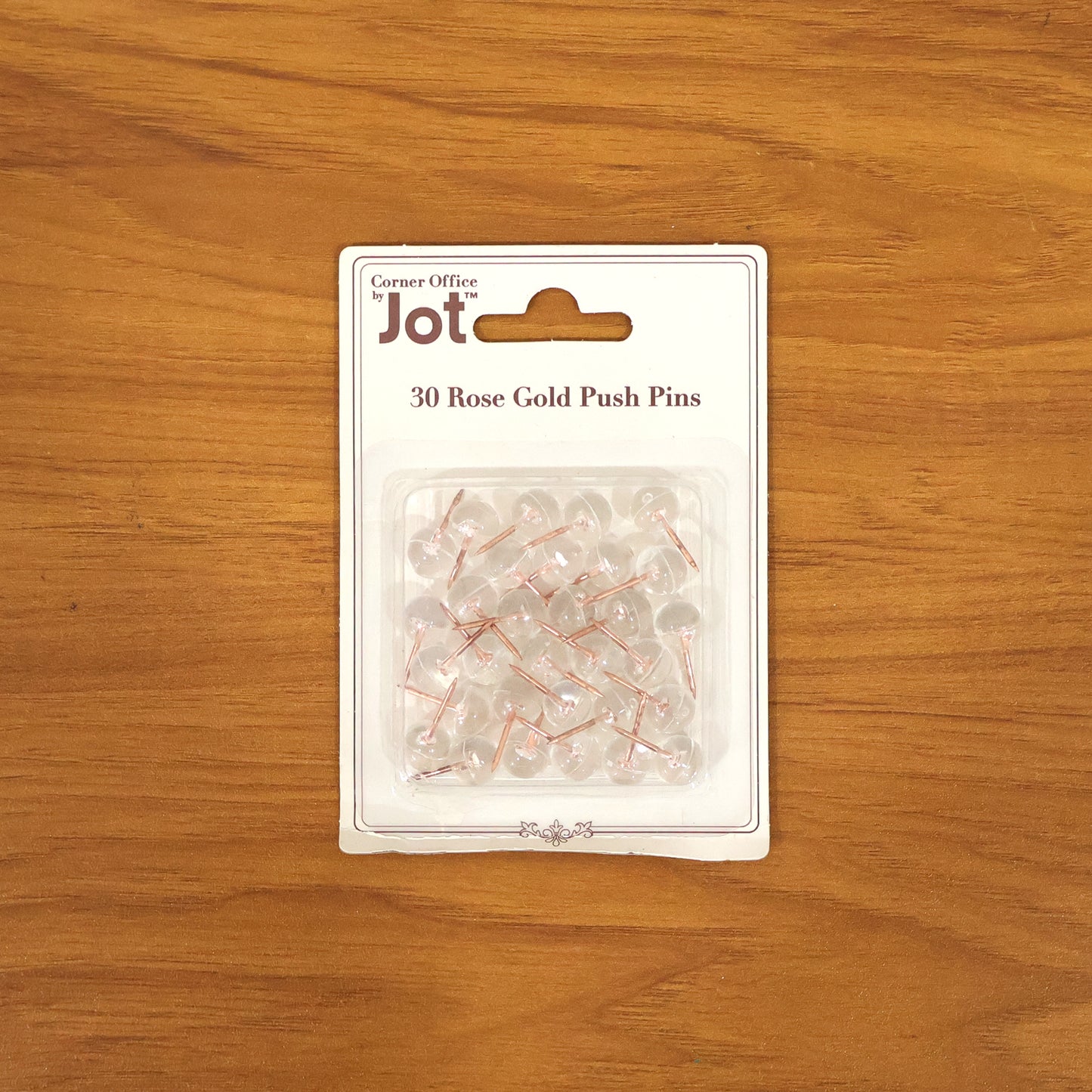 Transparent Crystal Head Push Pins Set For Notice Board (30 Pc)