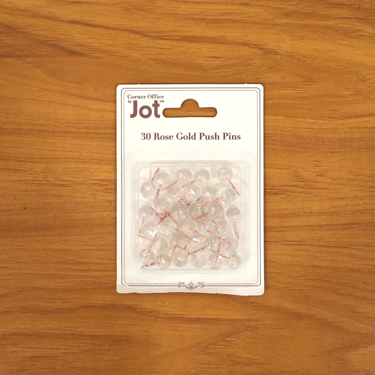 Transparent Crystal Head Push Pins Set For Notice Board (30 Pc)