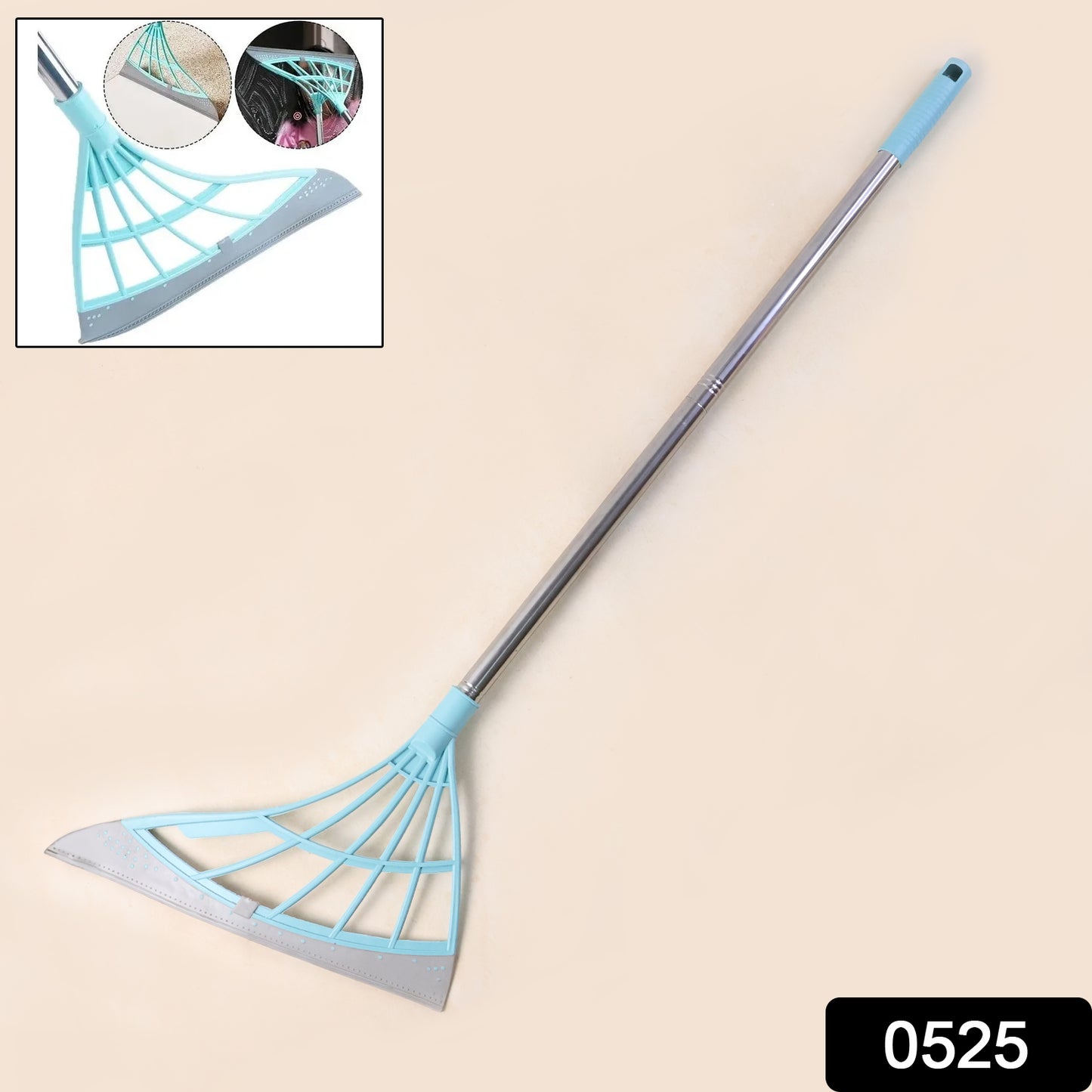 0525 Durable Eco-friendly Broom With Scraper
