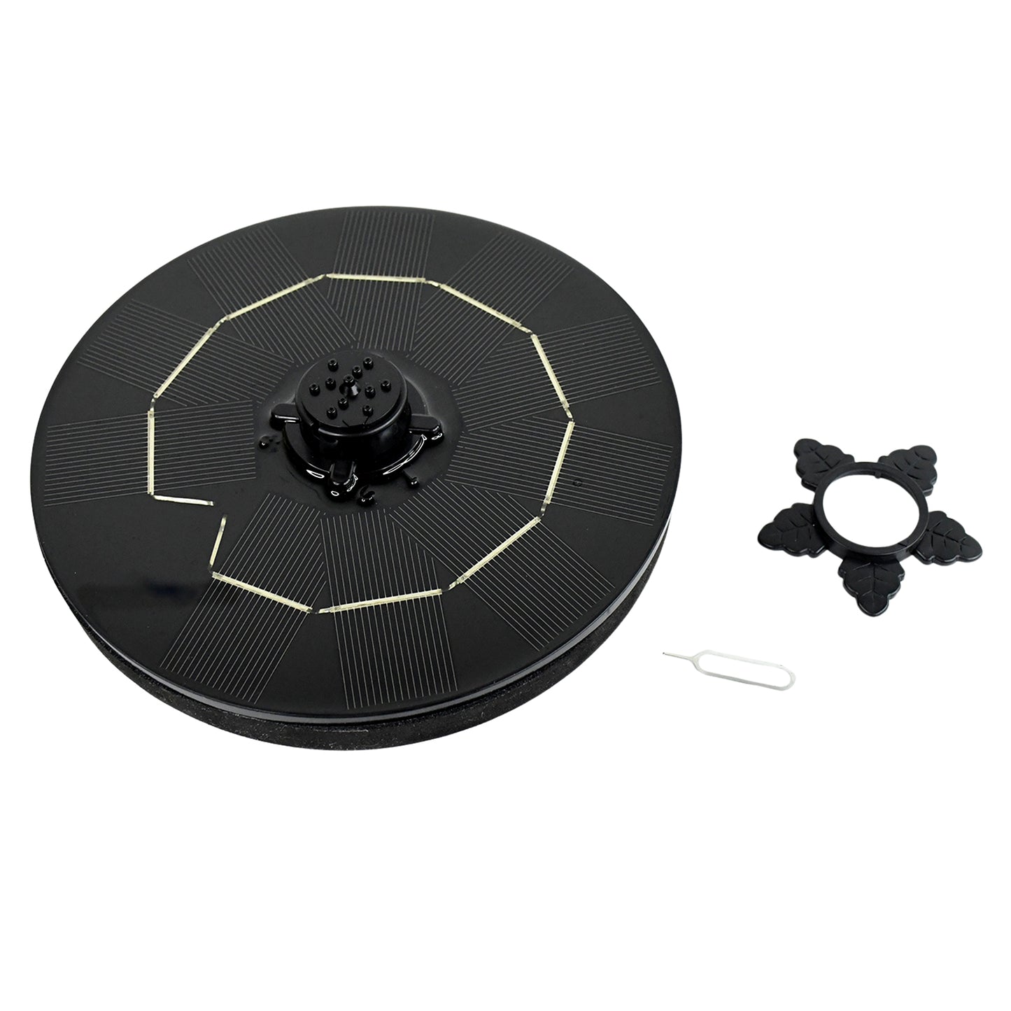 Fast Fountain By Pocket Hose - Solar-powered - Instantly Adds A Water Feature Virtually Anywhere - 5 Spray Modes - No Installation Or Batteries Required - Great For Bird Baths Pools Pond  More (1 Pc)