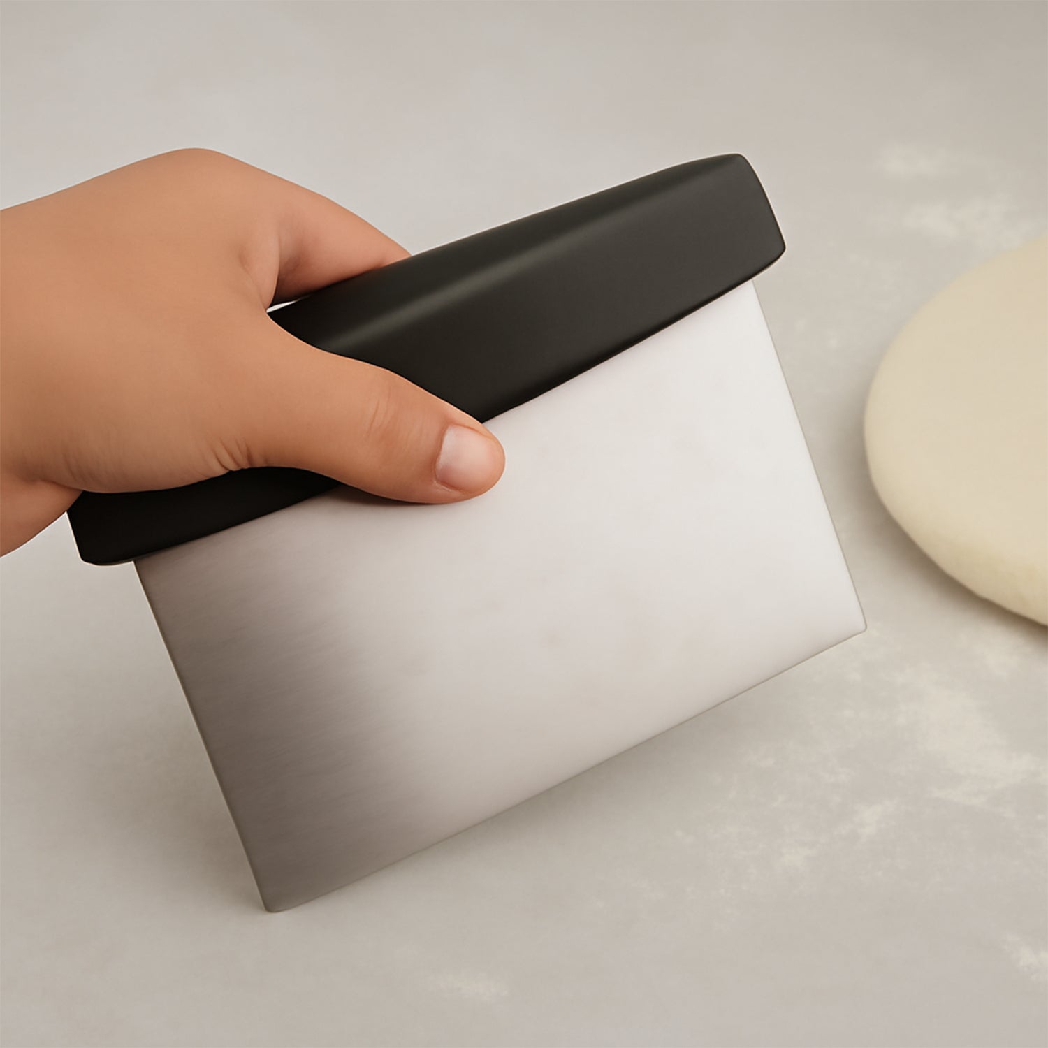 Premium Stainless Steel Dough Scraper (1 Pc)