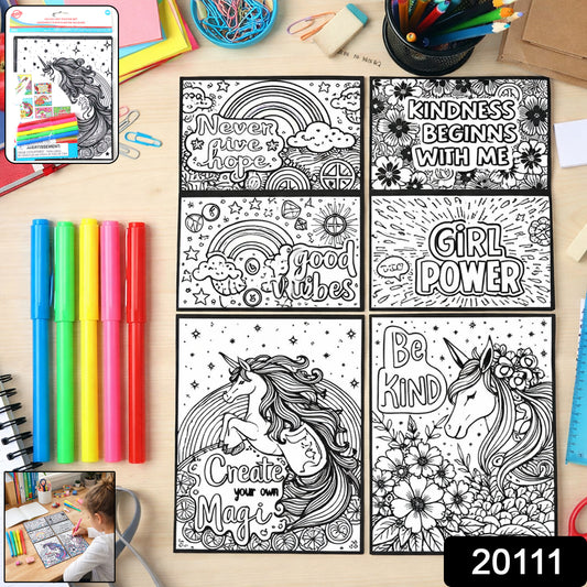 Creative Kids Colouring  Activity Poster Set (11 Pc)