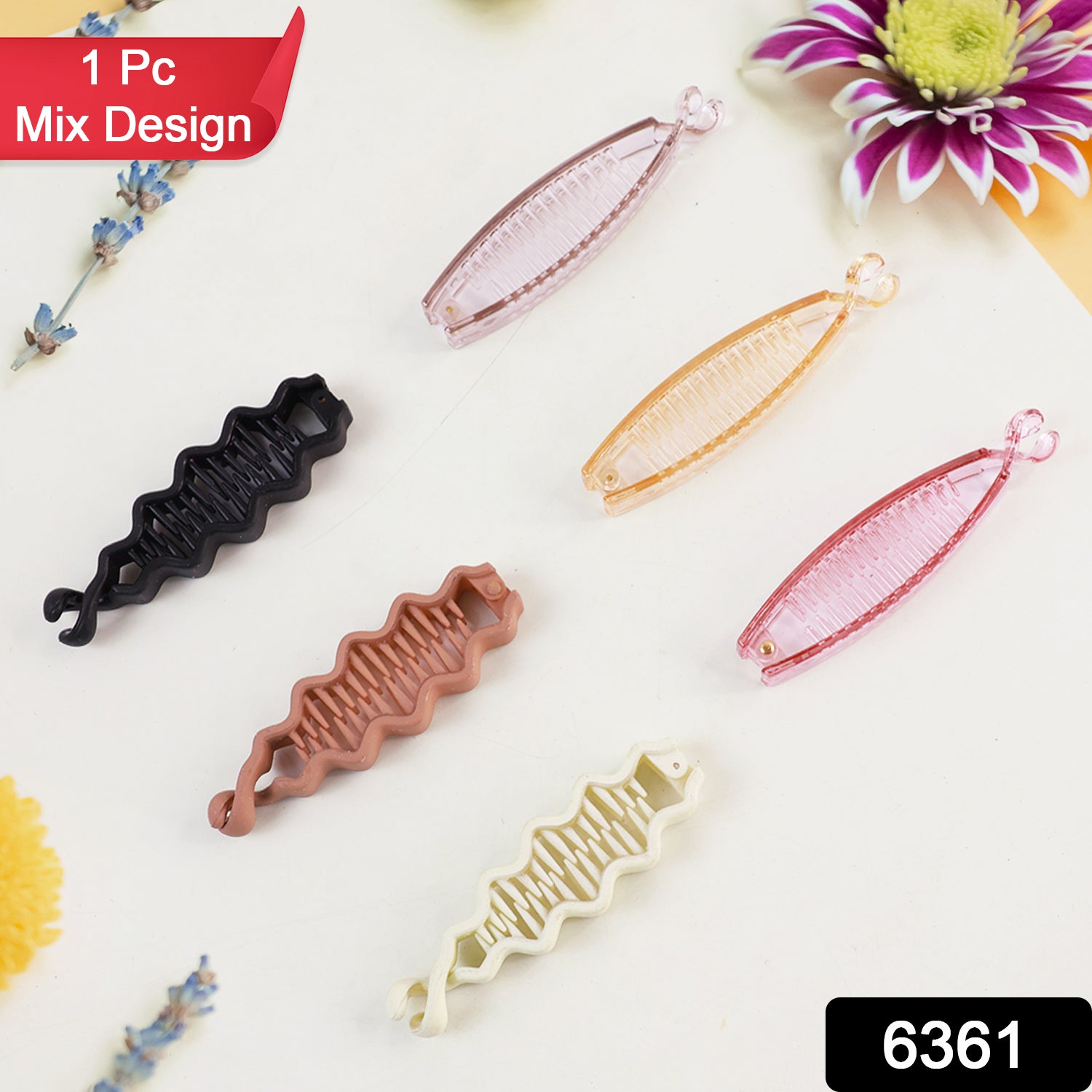 Plastic Hair Claw Clips Strong Clips (1 Pc  Mix Color)