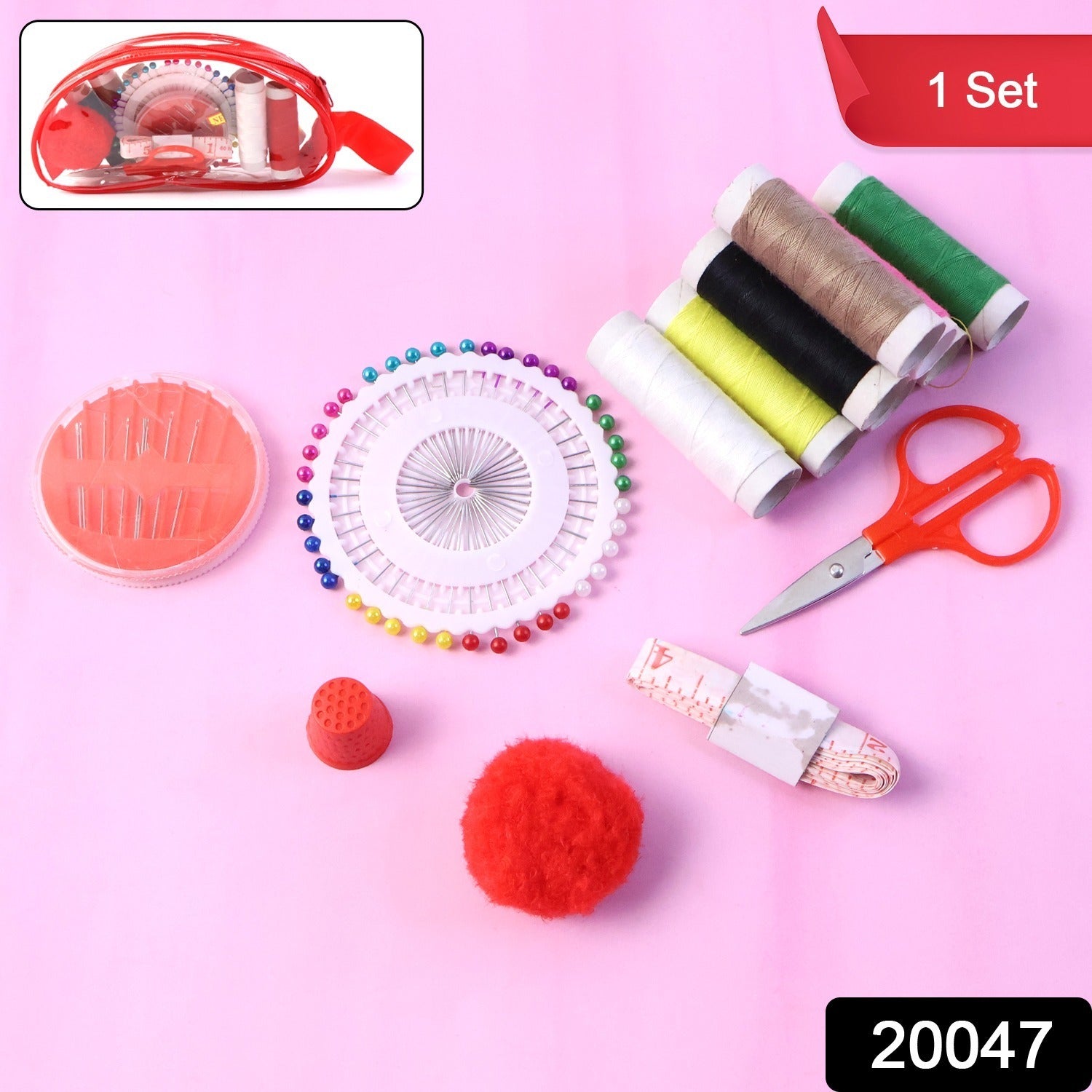Complete Sewing  Stitching Kit (1 Set)