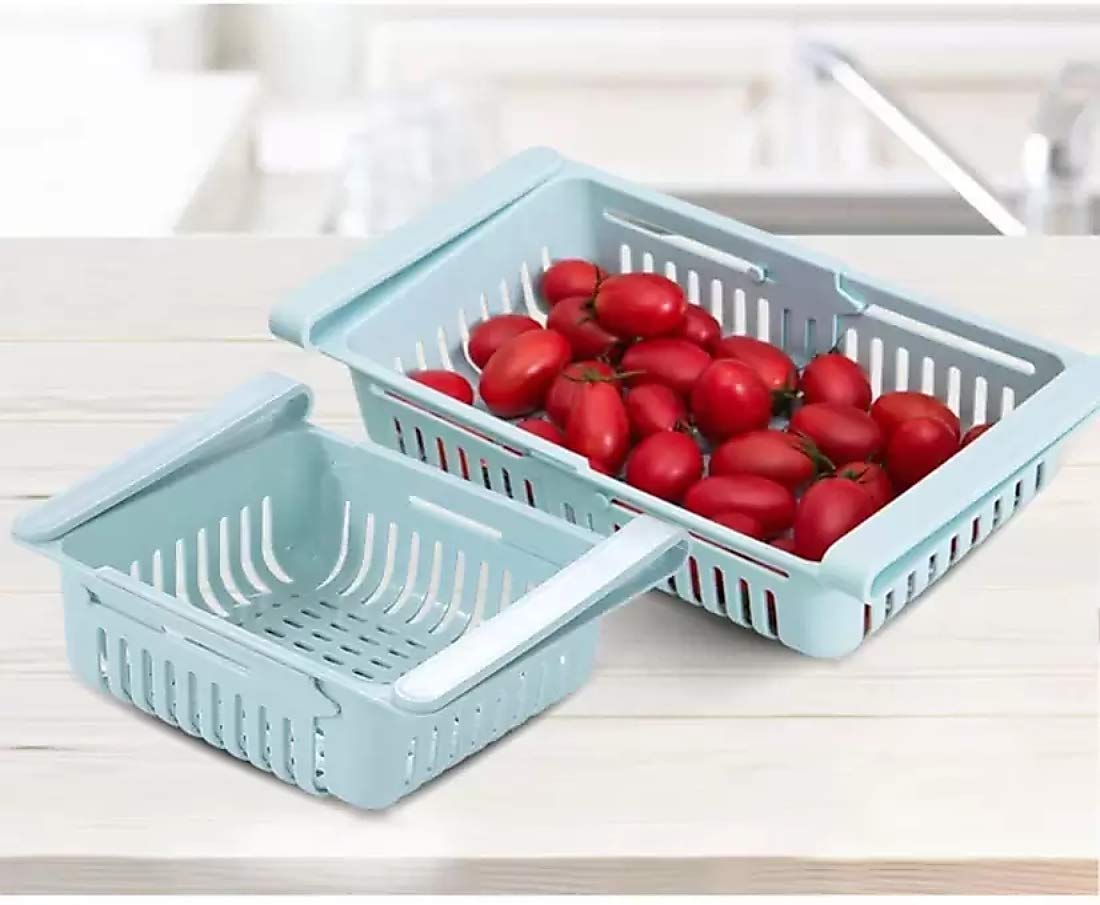 5338 Virgin Freeze Storage Unbreakable Adjustable Multi Color Tray With Extra Storage  Easy To Remove Easy To Clean  Pack Of 4 Tray