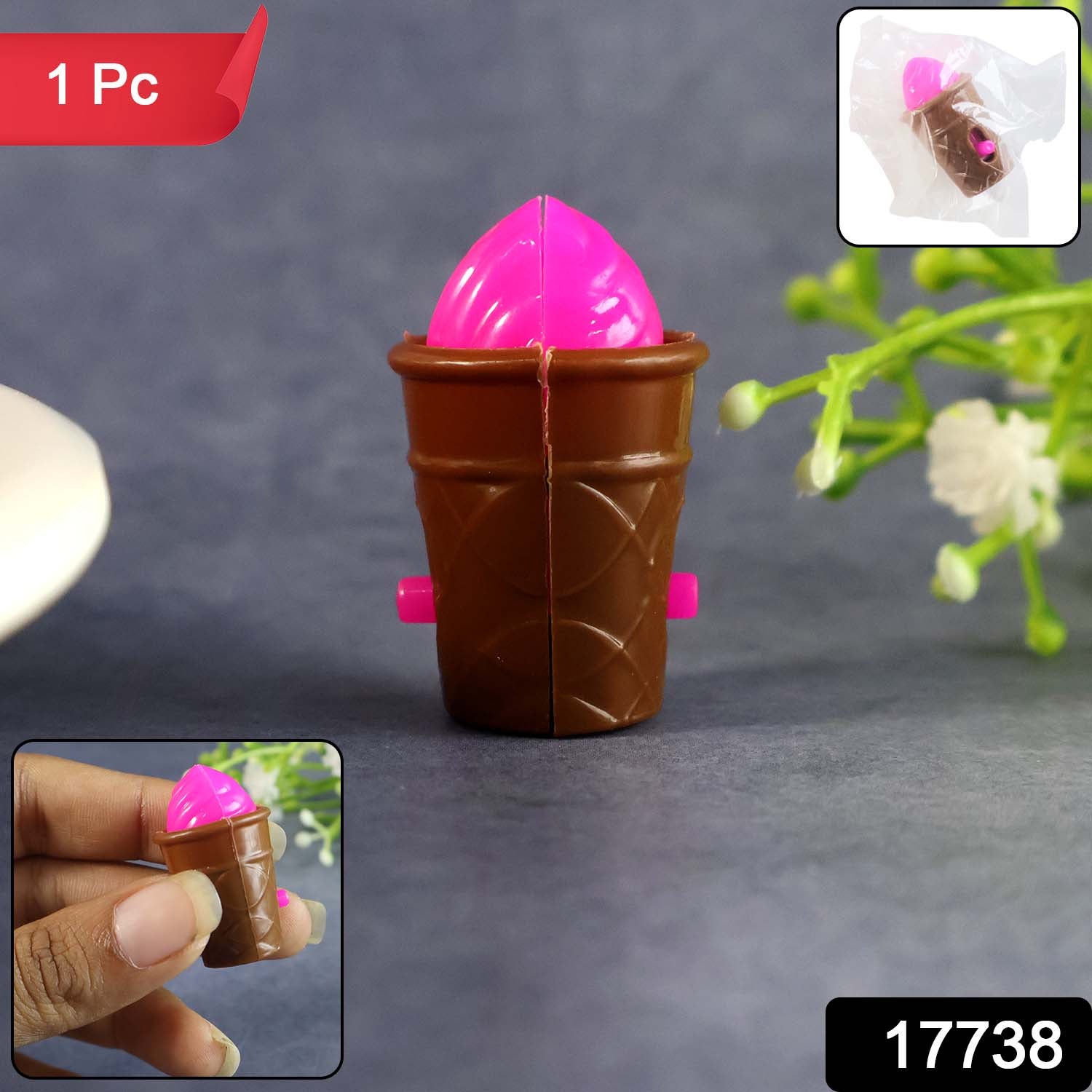 Mini Ice Cream Cone Toy (1 Pc)