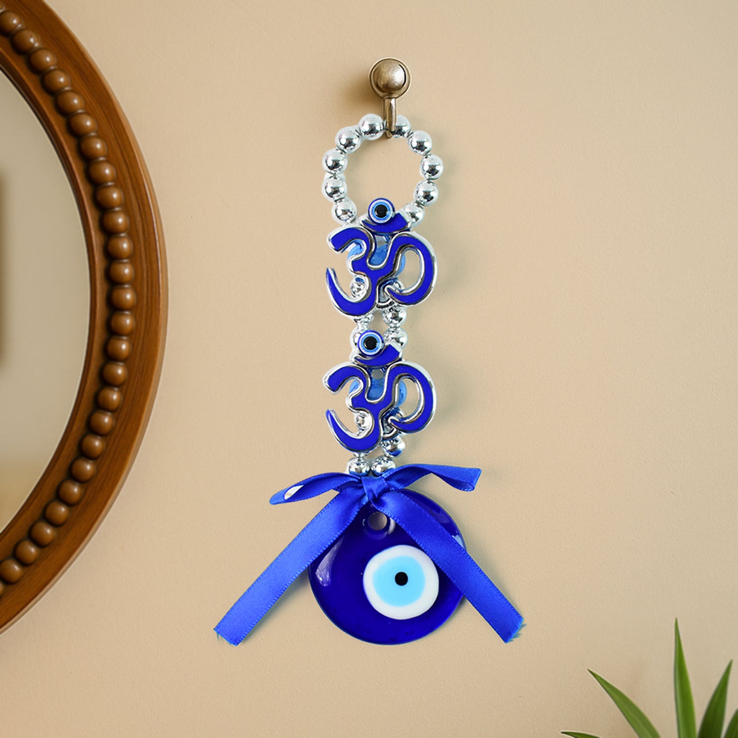 Decorative Double Om Symbol Evil Eye Hanging (1 Pc)
