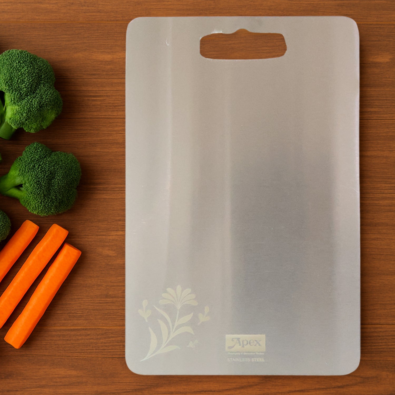 Apex Stainless Steel Multipurpose Small Chopping Cutting Board (210x320mm  1 Pc)