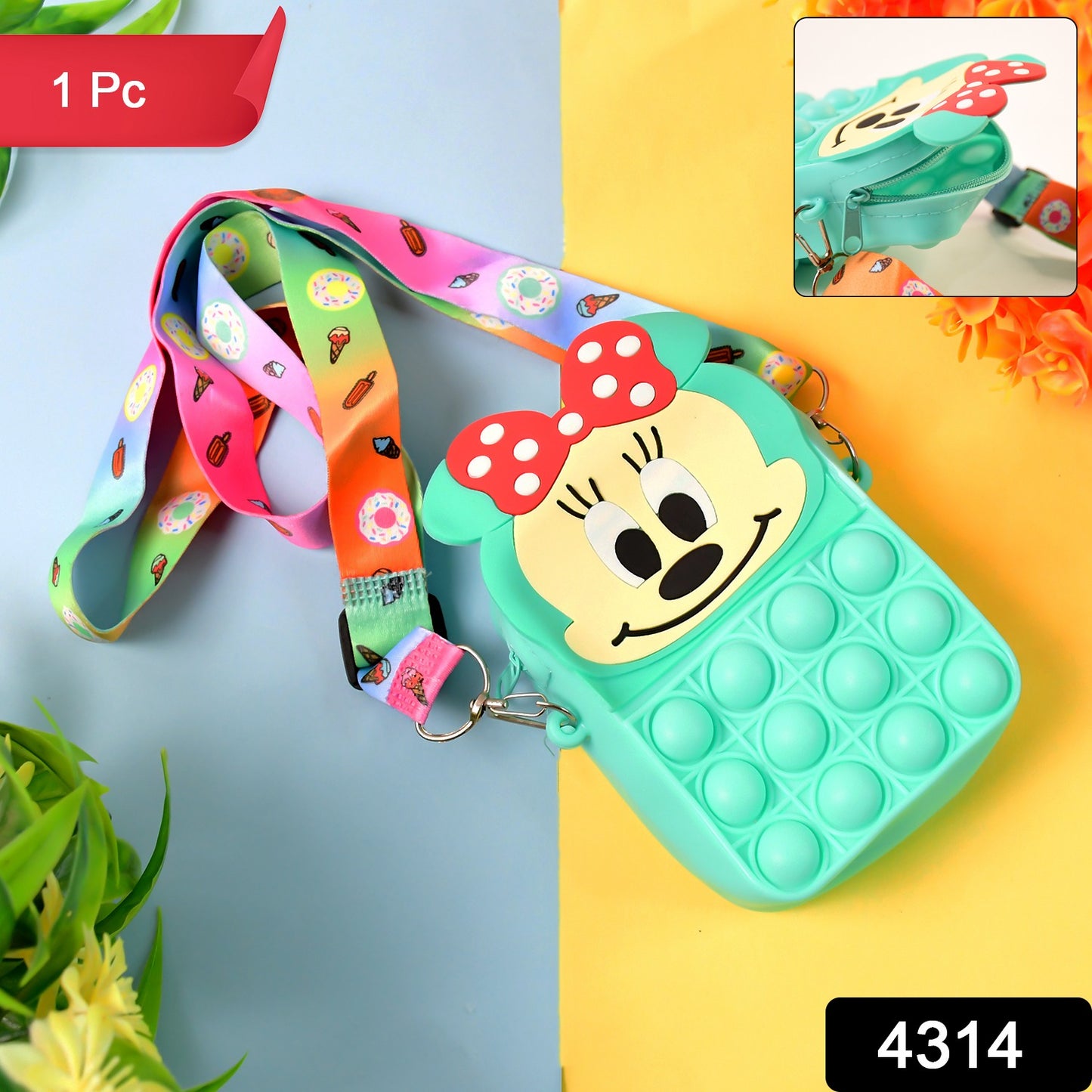 Childrens Silicone Bag Childrens Coin Purse (1 Pc)