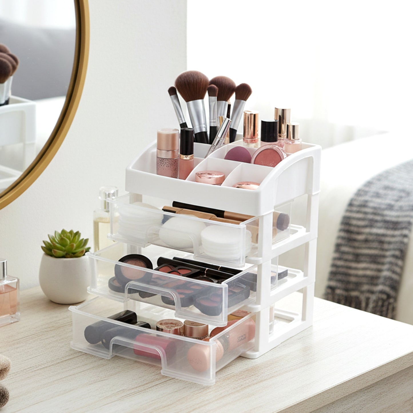 3 Layer Multipurpose Desktop Storage Organizer