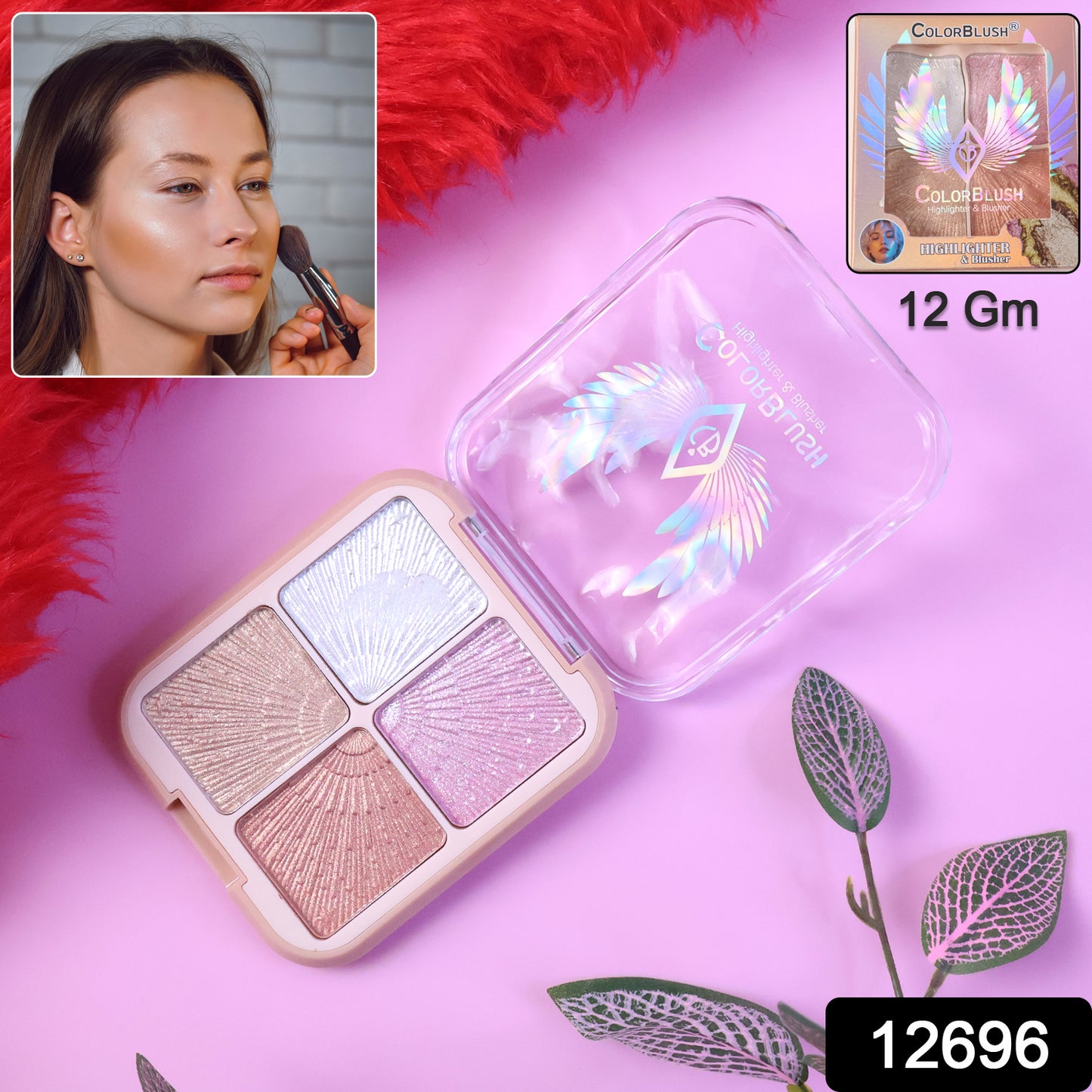 4-in-1 Shimmer Highlighter  Illuminator Palette (12 Gm  1 Pc)