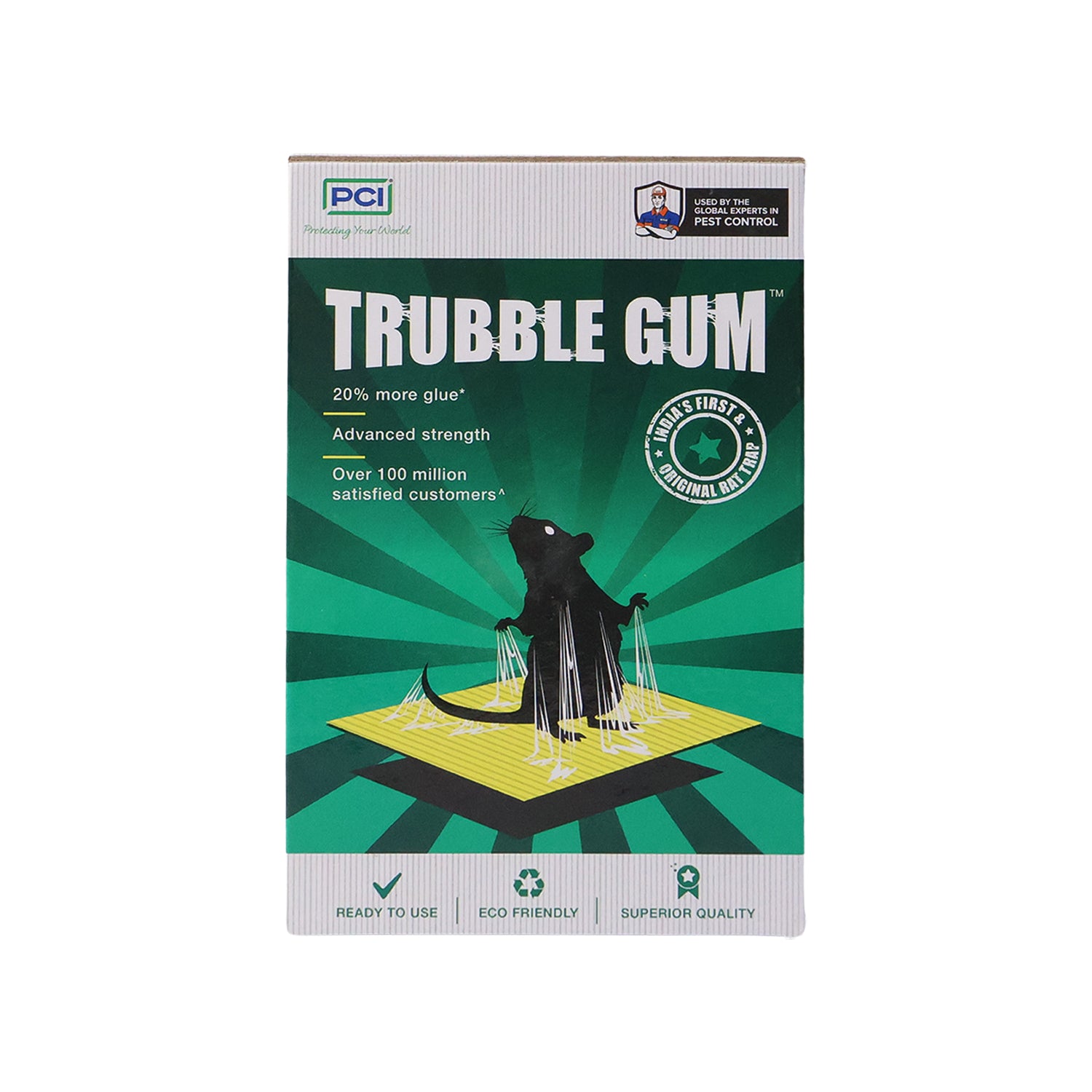Pci Cardboard Troublegum Small Size Mouse Trap-10pc