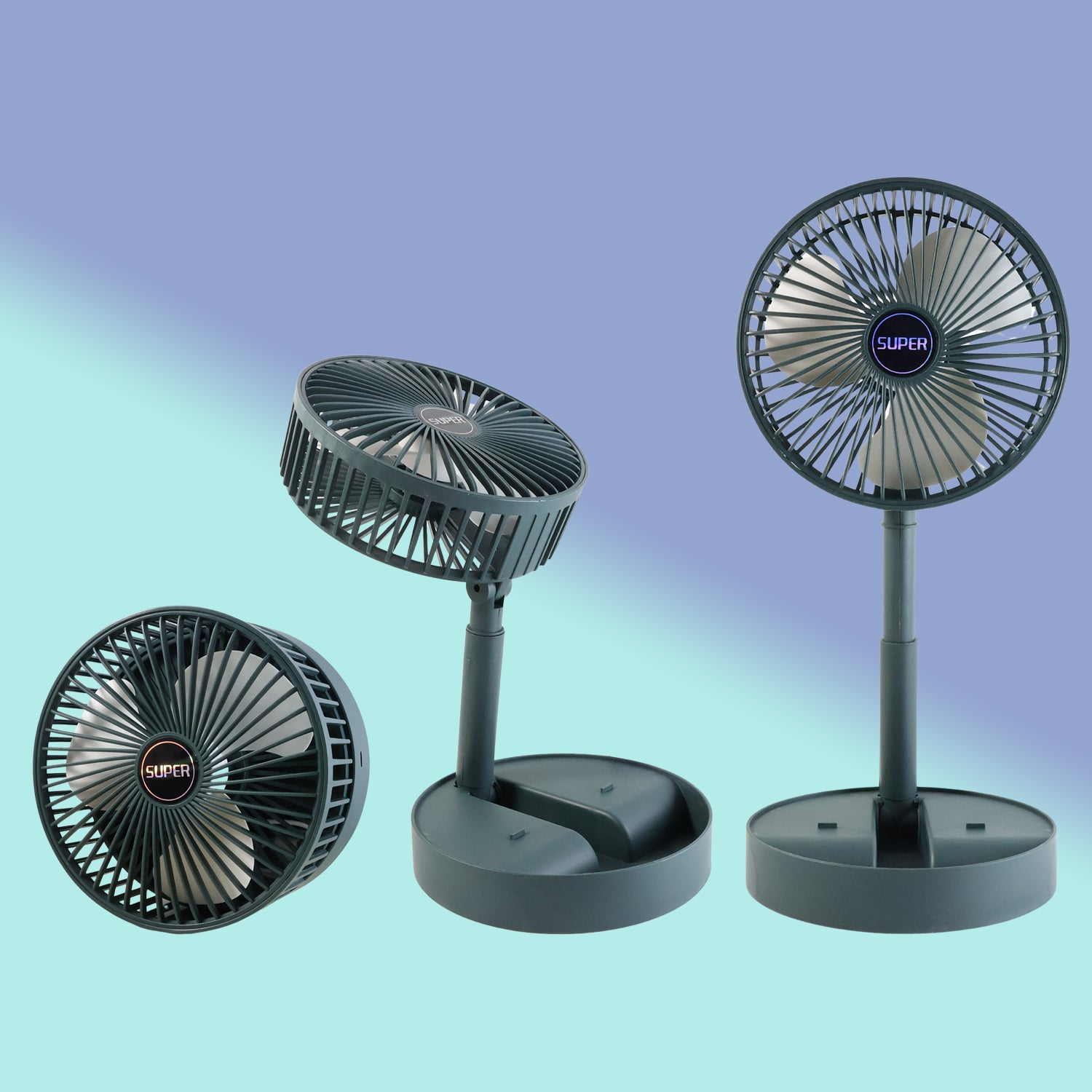 Super Multi-function Folding Fan (1 Pc)