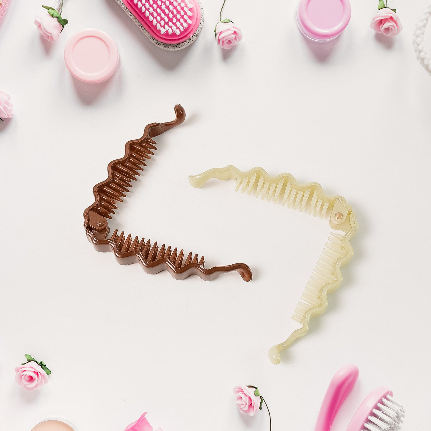 Plastic Hair Claw Clips Strong Clips (1 Pc  Mix Color)