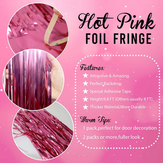 Decorative Foil Fringe Curtain For Birthday  Party Decoration