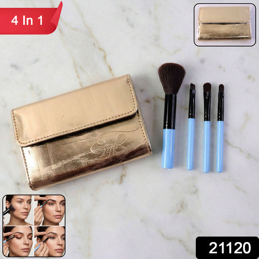 4-in-1 Professional Makeup Brush Set (1 Pc)