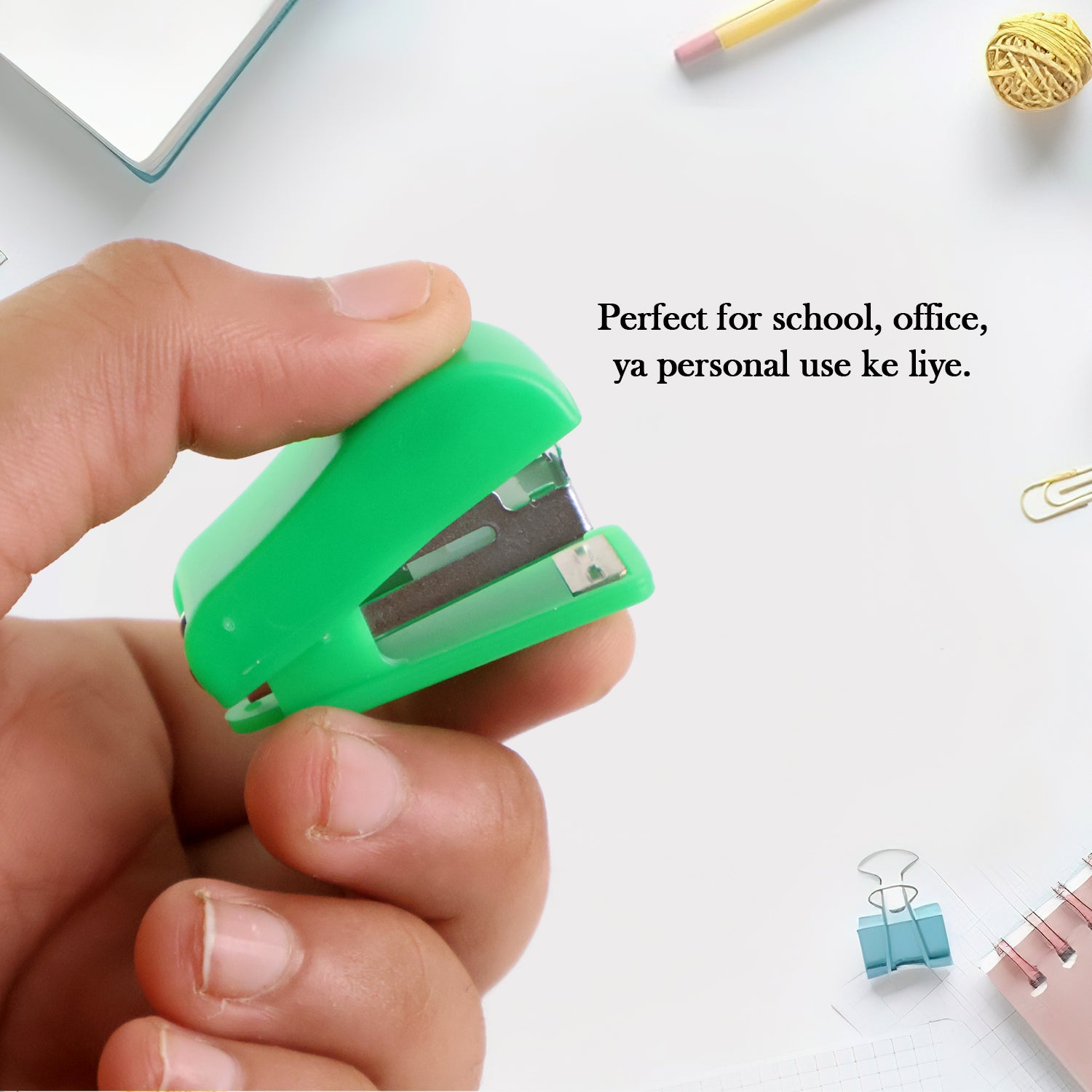 Mini Stapler With 1 Strip Of Staples (1 Set)