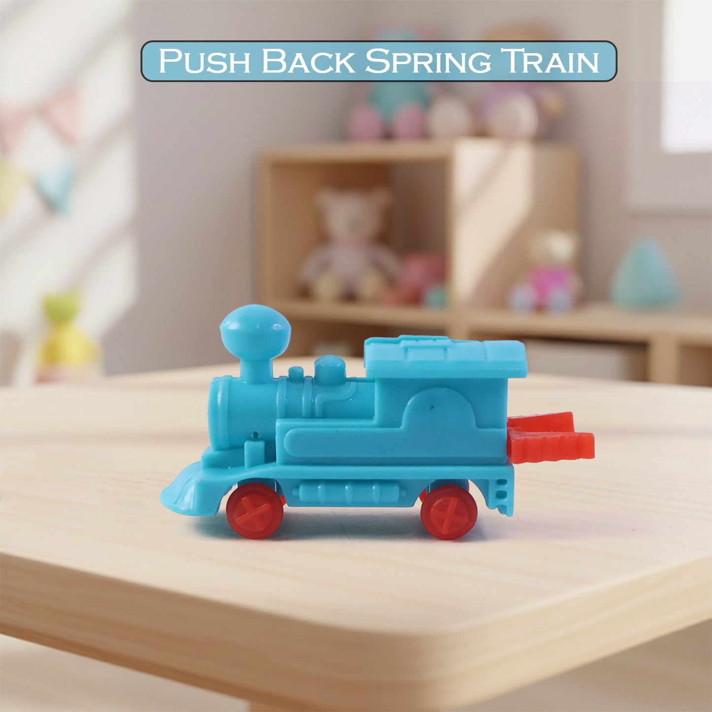 1pc Pull Along Back Train Friction Power Toy Vehicle Push And Go Crawling Toys Baby