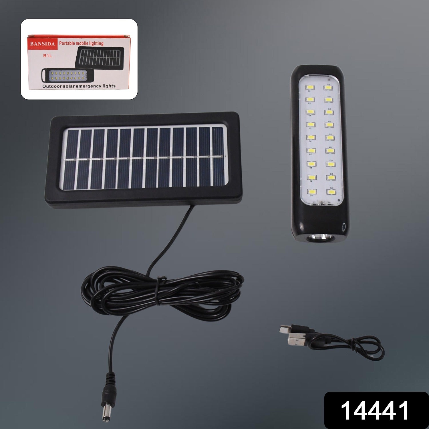 3 Modes Outdoor Indoor Hanging Solar Light  Small 18led  1 Big Led