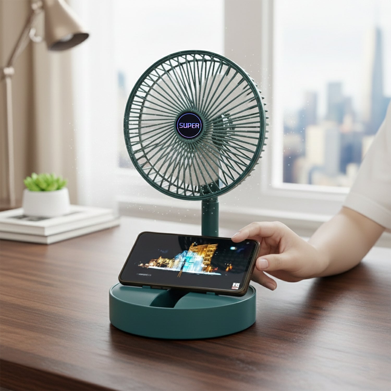 Super Multi-function Folding Fan (1 Pc)