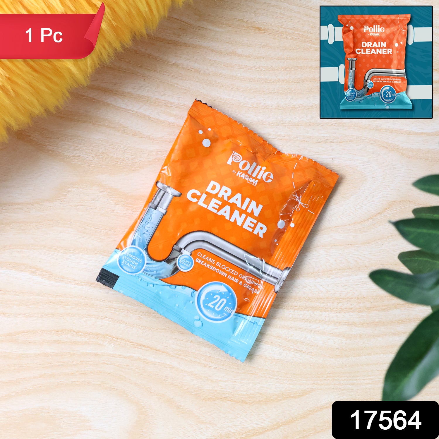 Pollic Kadam Powerful Drain Cleaner Sachet (50 Gm)