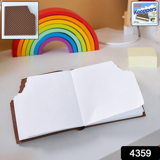 4359 Chocolate Dairy Notebooks Original Chocolate Smell  Writing Practice Book Early Learning Copybook Premium Chocolate Book ( 1pc Book )