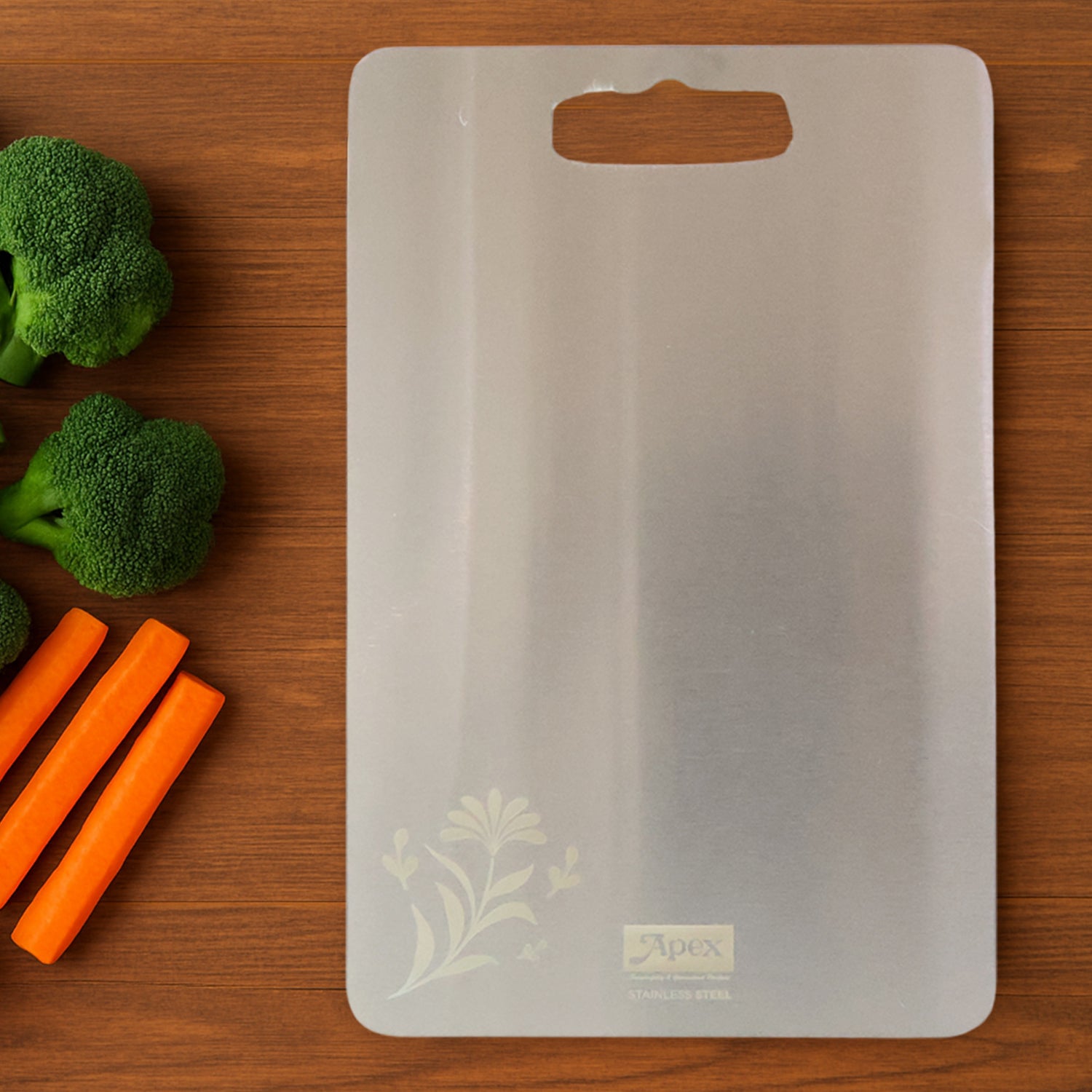 Apex Large Stainless Steel Multipurpose Chopping  Cutting Board (260x360mm  1 Pc)