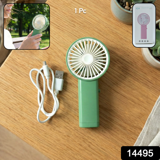 Portable Usb Rechargeable Handheld Mini Fan (1 Pc)