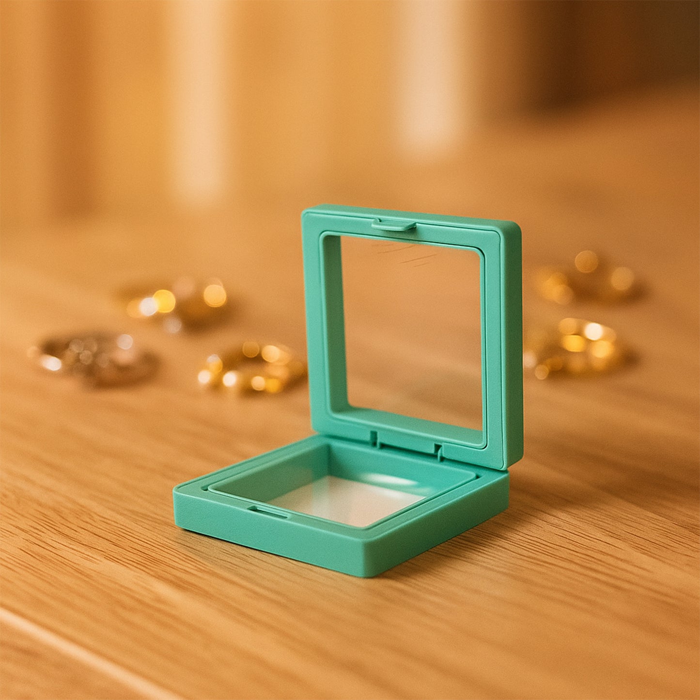 Transparent Jewellery Display Box (7x7 Cm  1 Pc)