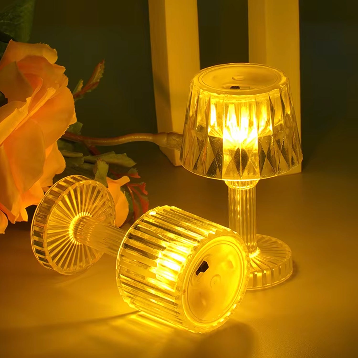Battery Operated Decorative Led Mini Table Lamp (6 Pc  Set)