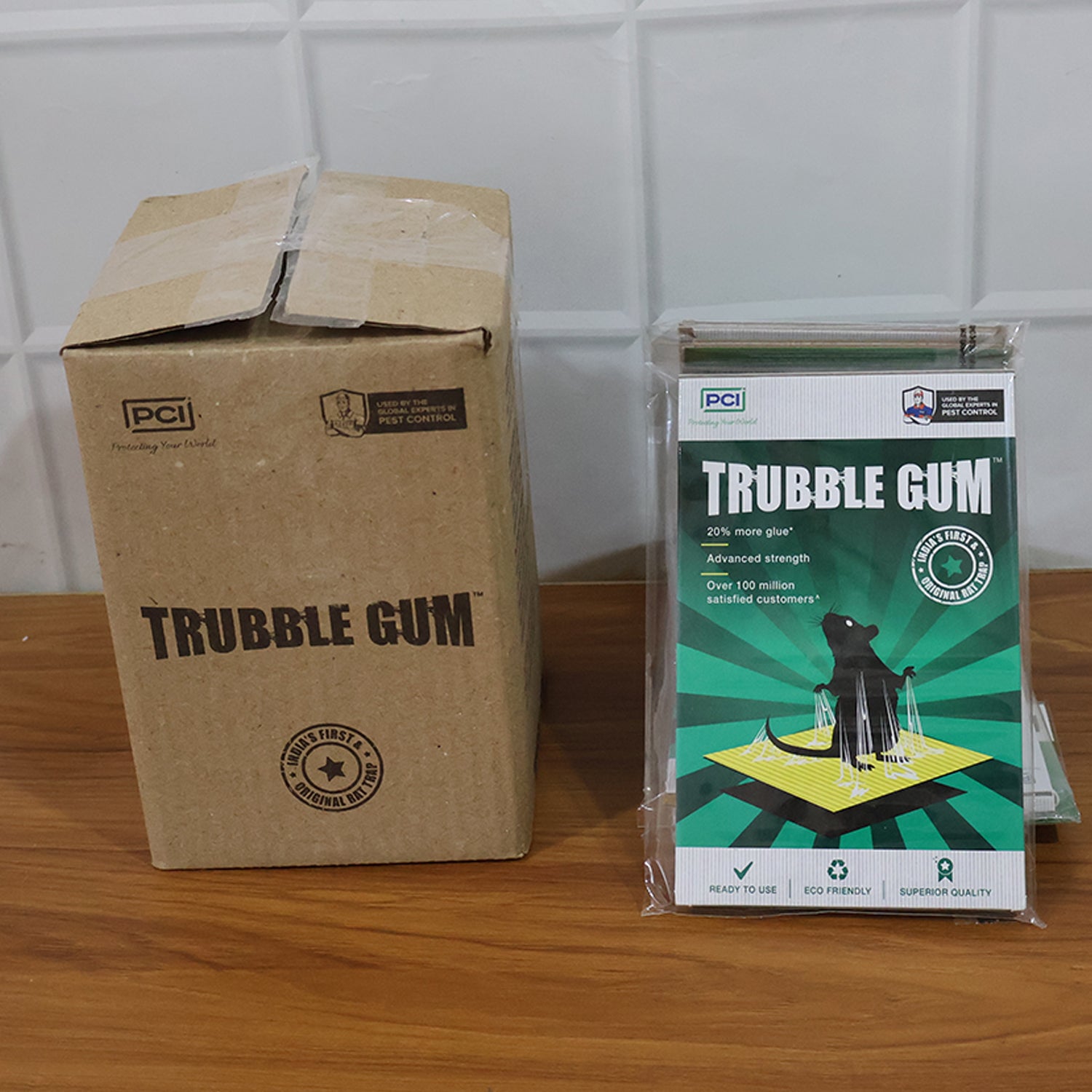 Pci Cardboard Troublegum Small Size Mouse Trap-10pc
