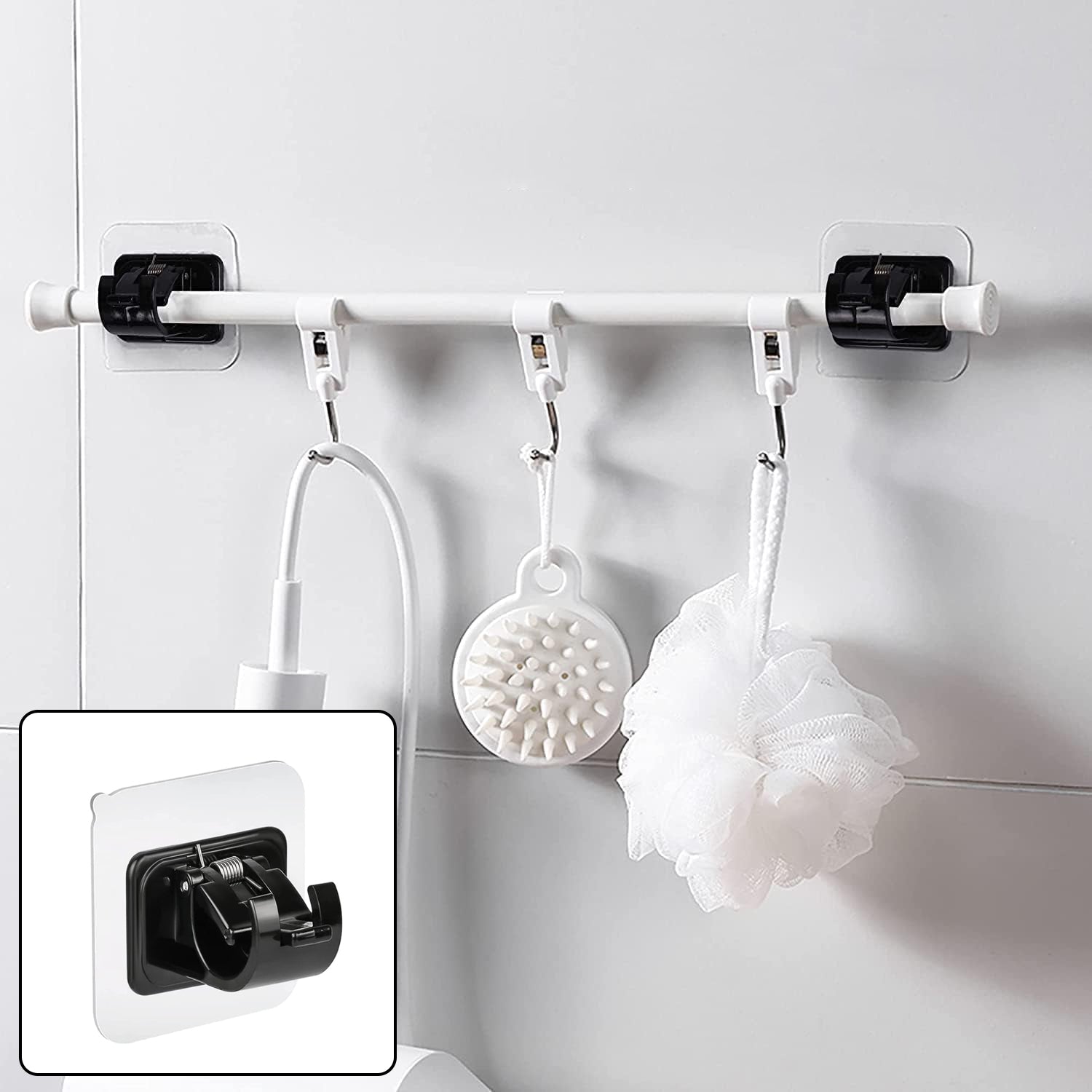 Wall-mounted Adjustable Bathroom Hanging Rod (1 Pc)