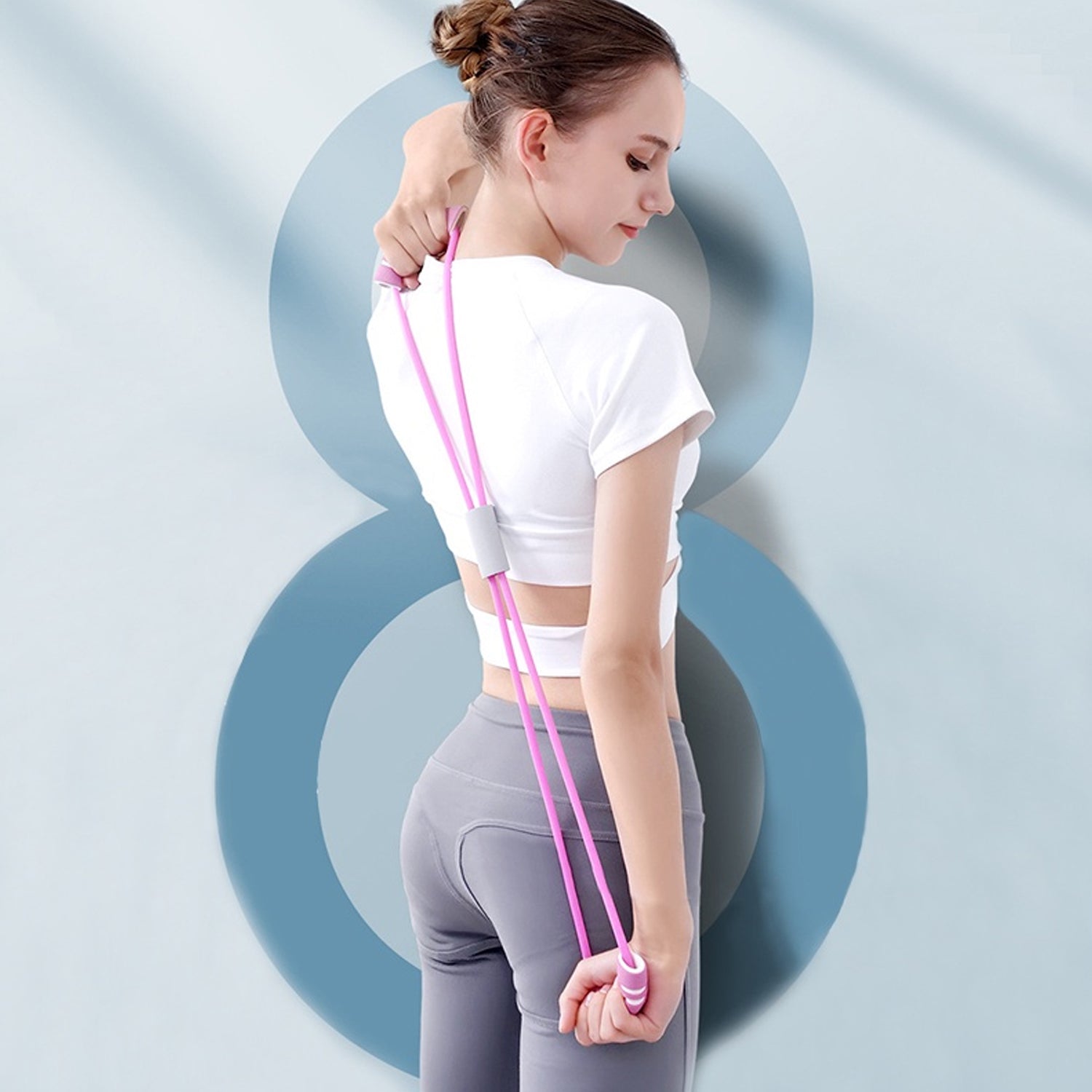 8415 Sport Resistance Loop Band Yoga Bands Rubber Exercise Fitness Training Gym Strength Resistance Band Exercise Equipment Bands For Working Out (1 Pc)