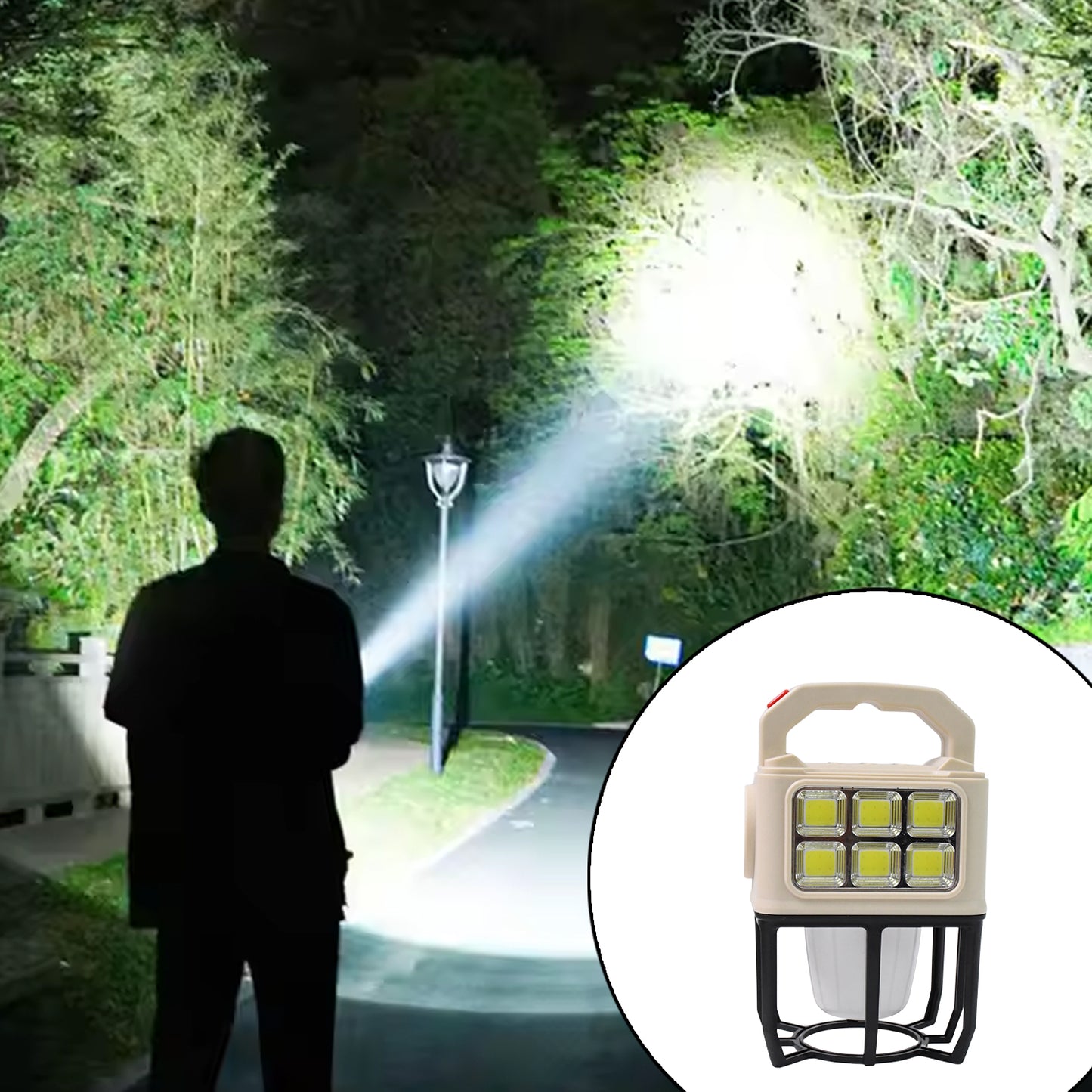 Solar Portable Camping Lantern 3 Light Modes Camping Lantern