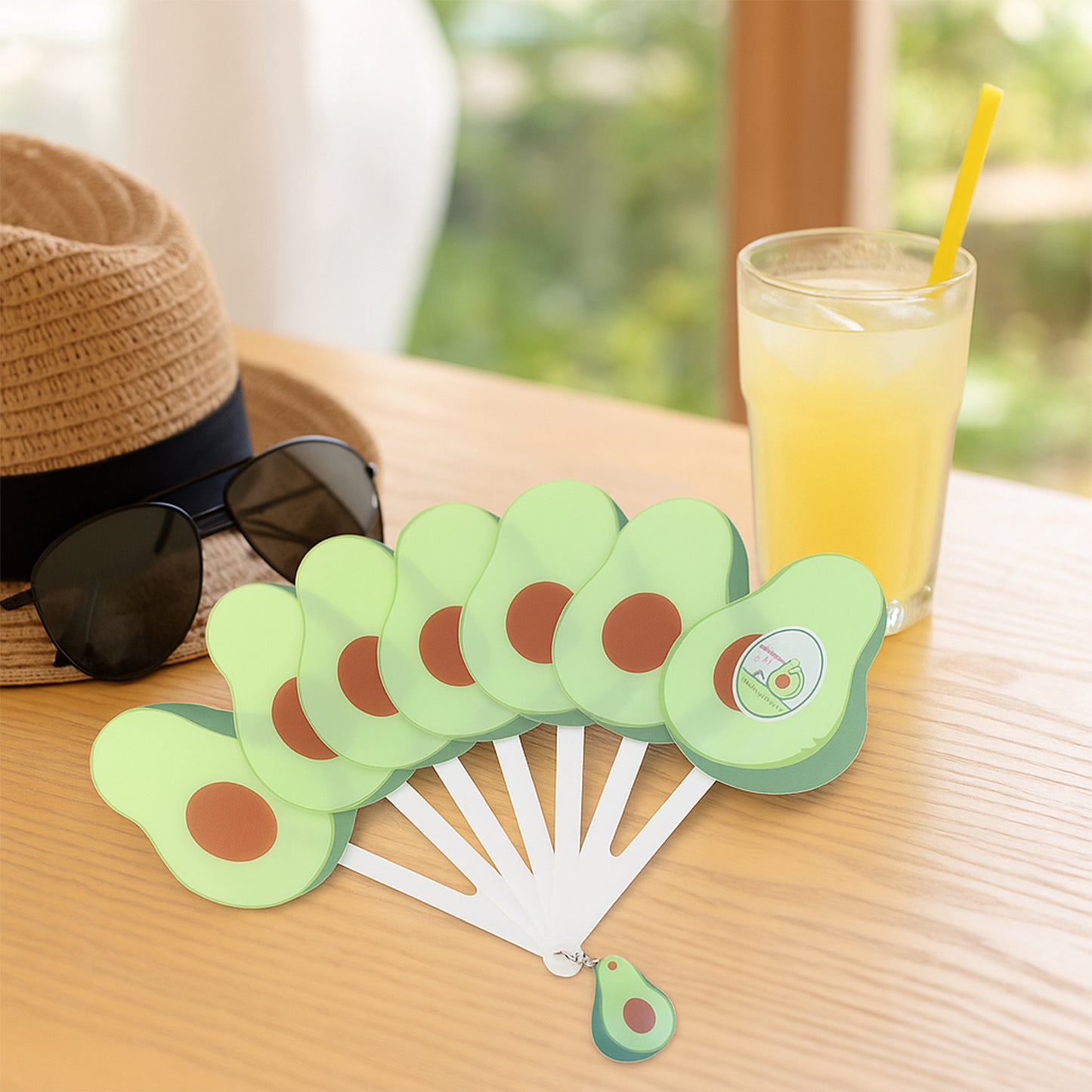 Foldable Pocket Fan With Keychain (1 Pc)