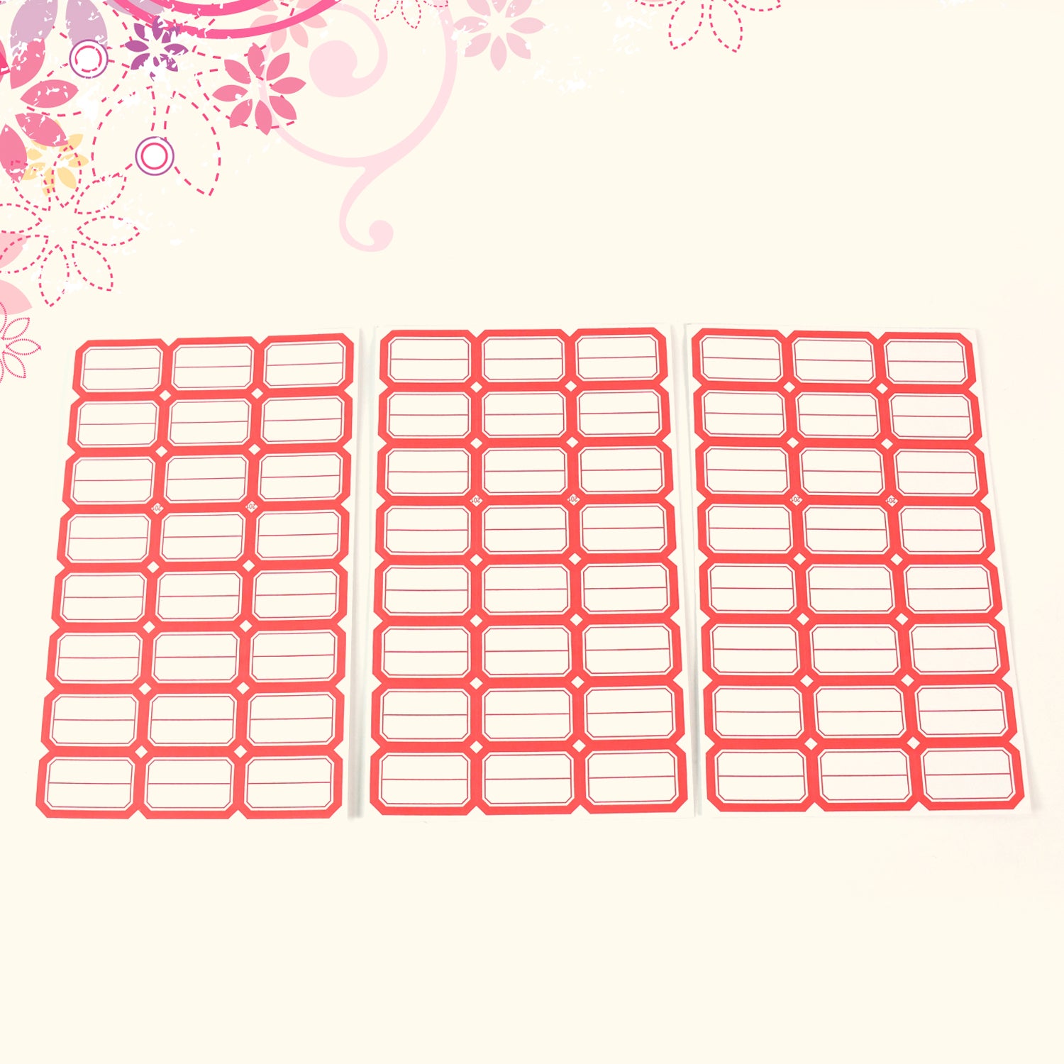 Multipurpose Blank Label Sticker Sheets (10 Sheet Set)