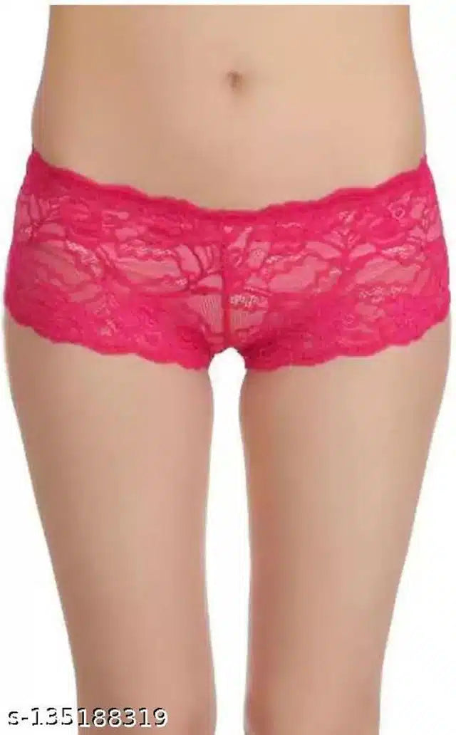 Net Briefs for Women (Pink, S)
