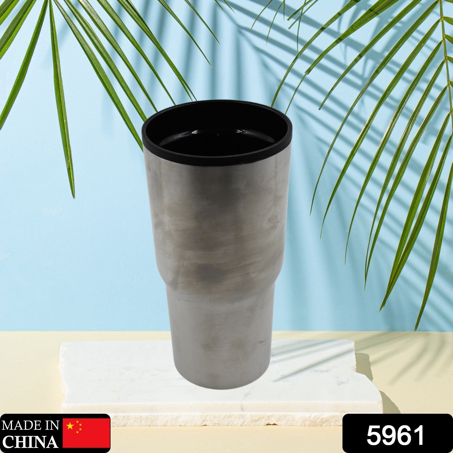 5961  Stainless Steel Vacuum Glass Insulated Glass Coffee Cups Double Walled Travel Mug Car Coffee Mug