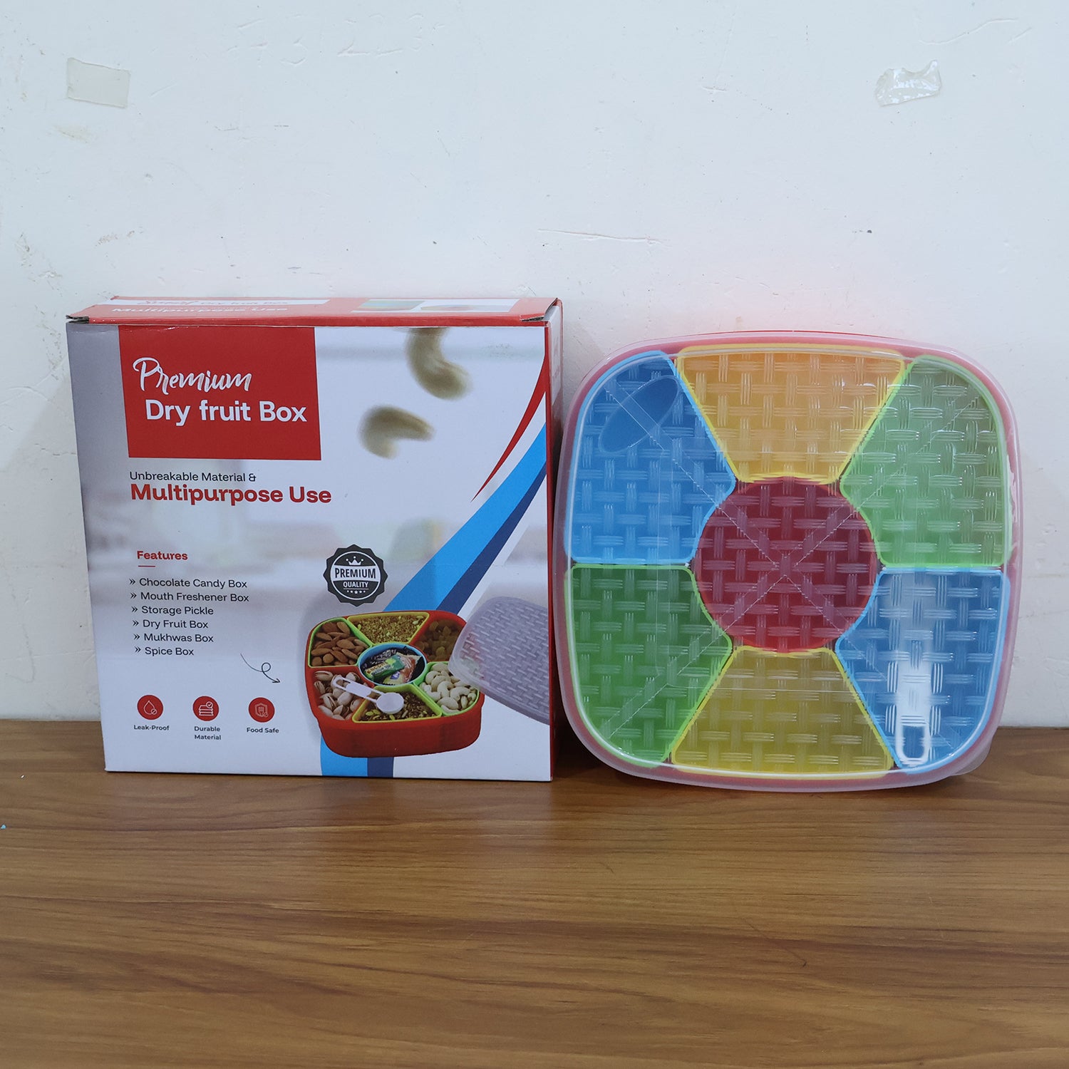 7 In 1 Dry Fruit  Snack Box With Spoon