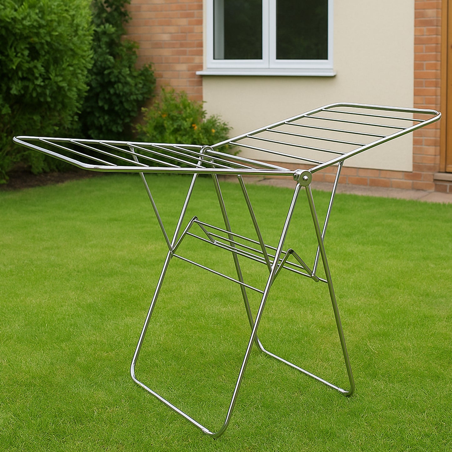 Supermom Premium Stainless Steel Heavy Duty Foldable Cloth Drying Stand (1 Pc)