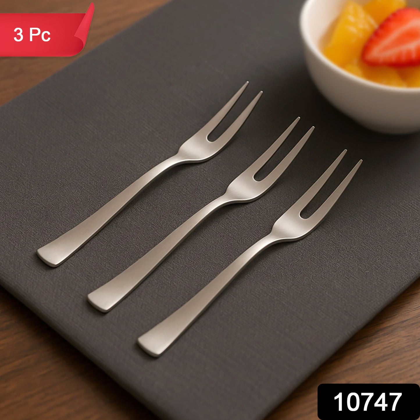 Mini Dessert  Fruit Fork - (3 Pc )