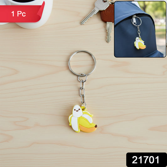Cute Banana Shape Cartoon Keychain (1 Pc)
